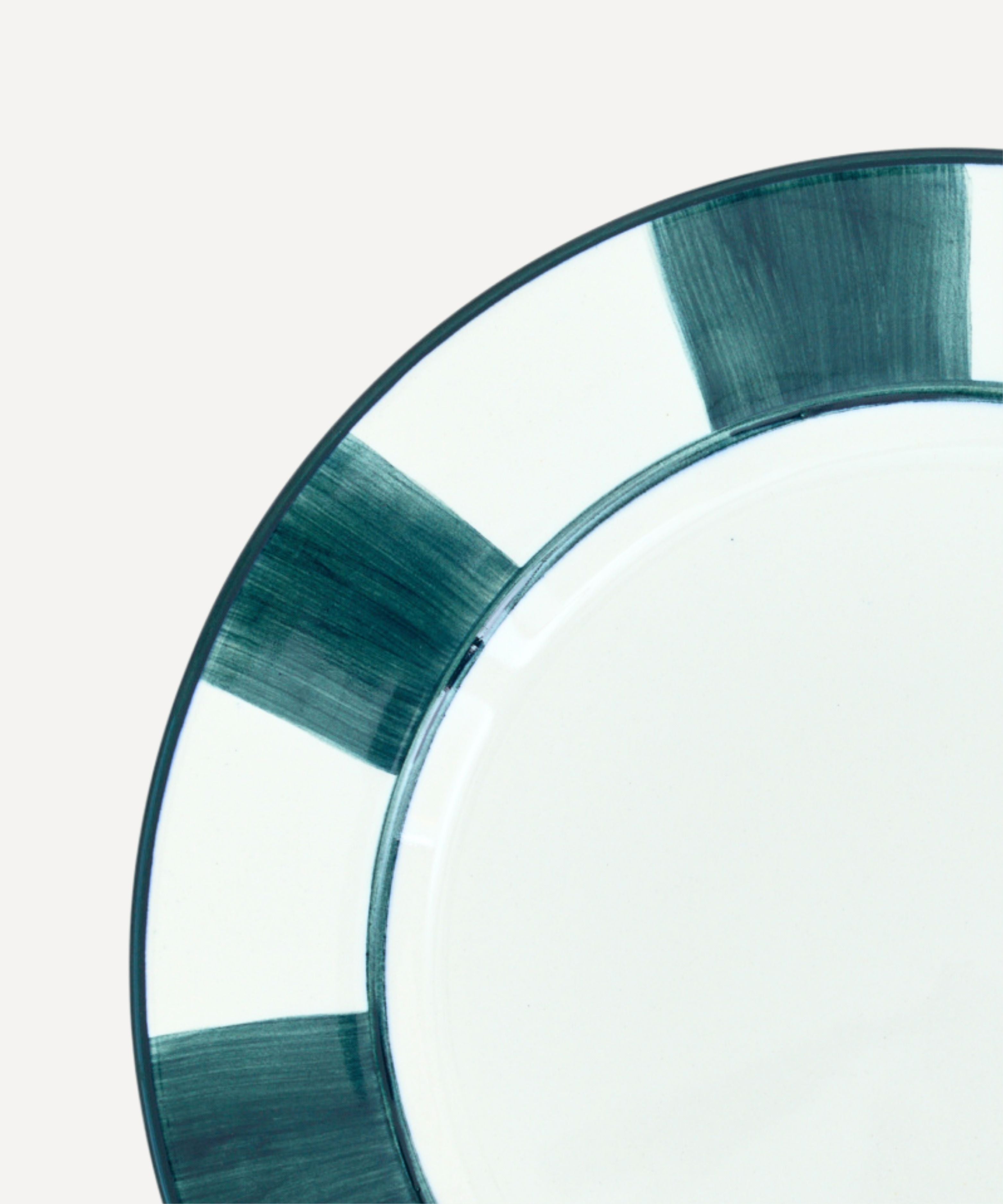 Dinner Plate - Franjas - Teal