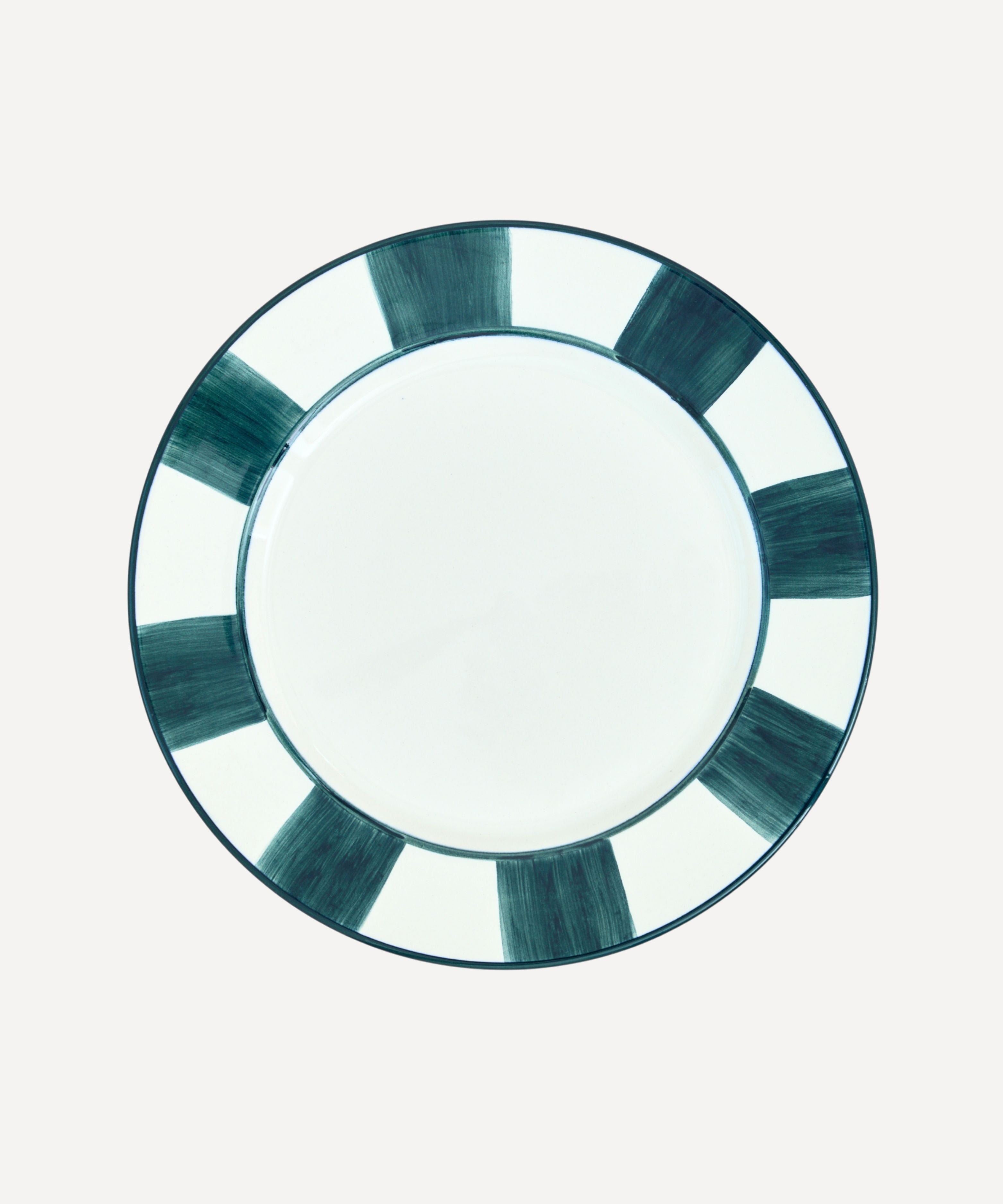 Dinner Plate - Franjas - Teal