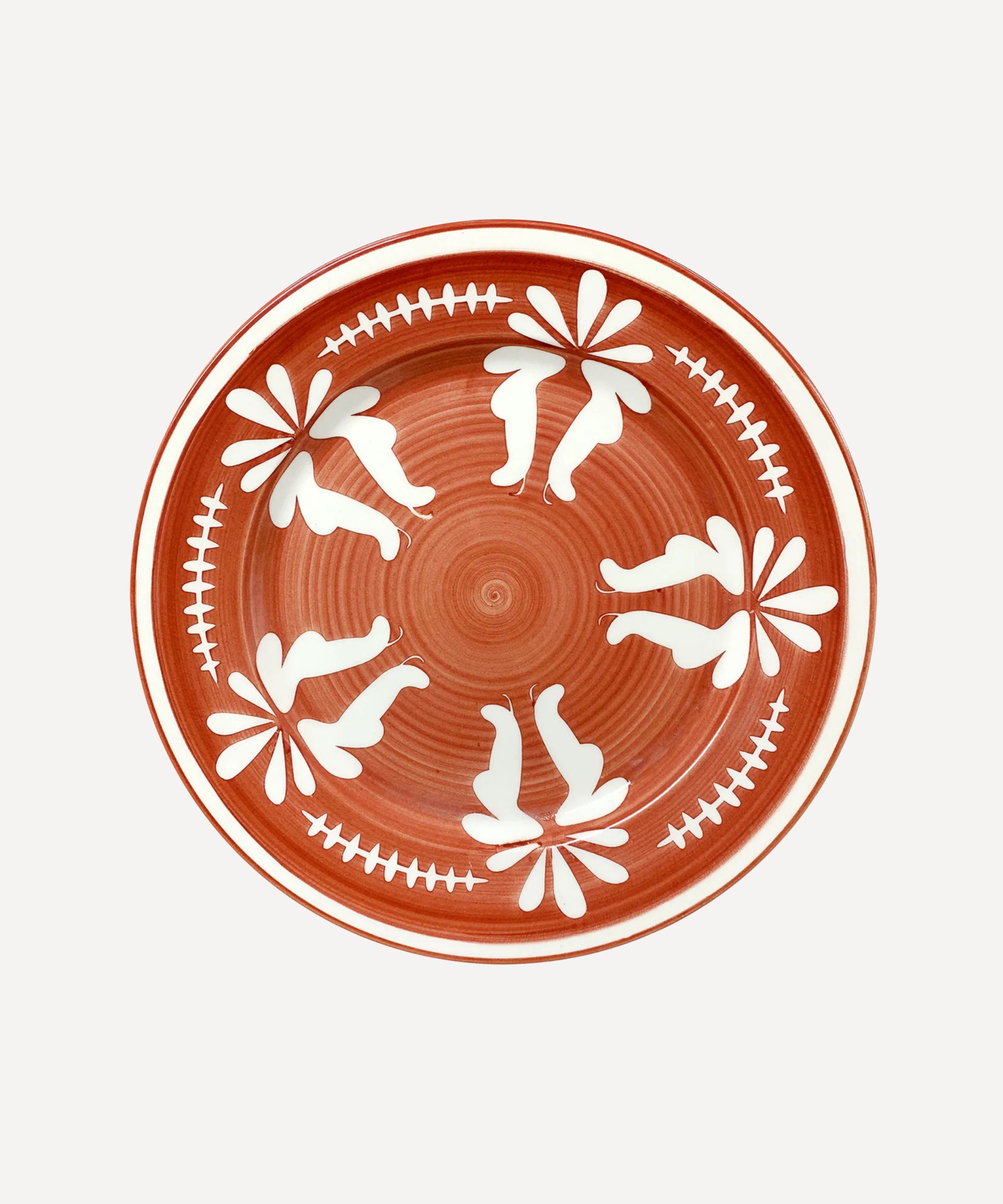 Flor Dinner Plate | Rust Red