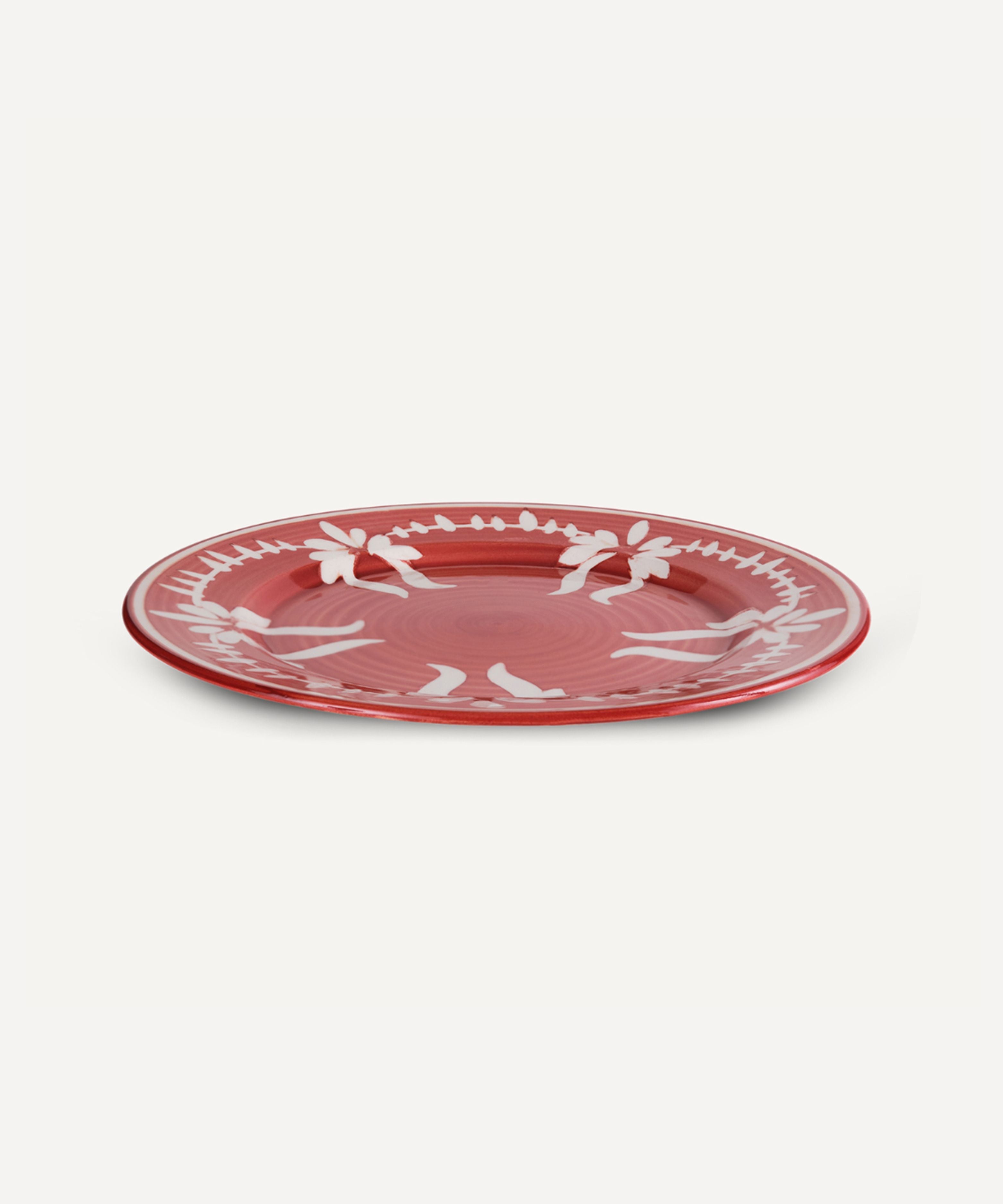 Flor Dinner Plate | Rust Red