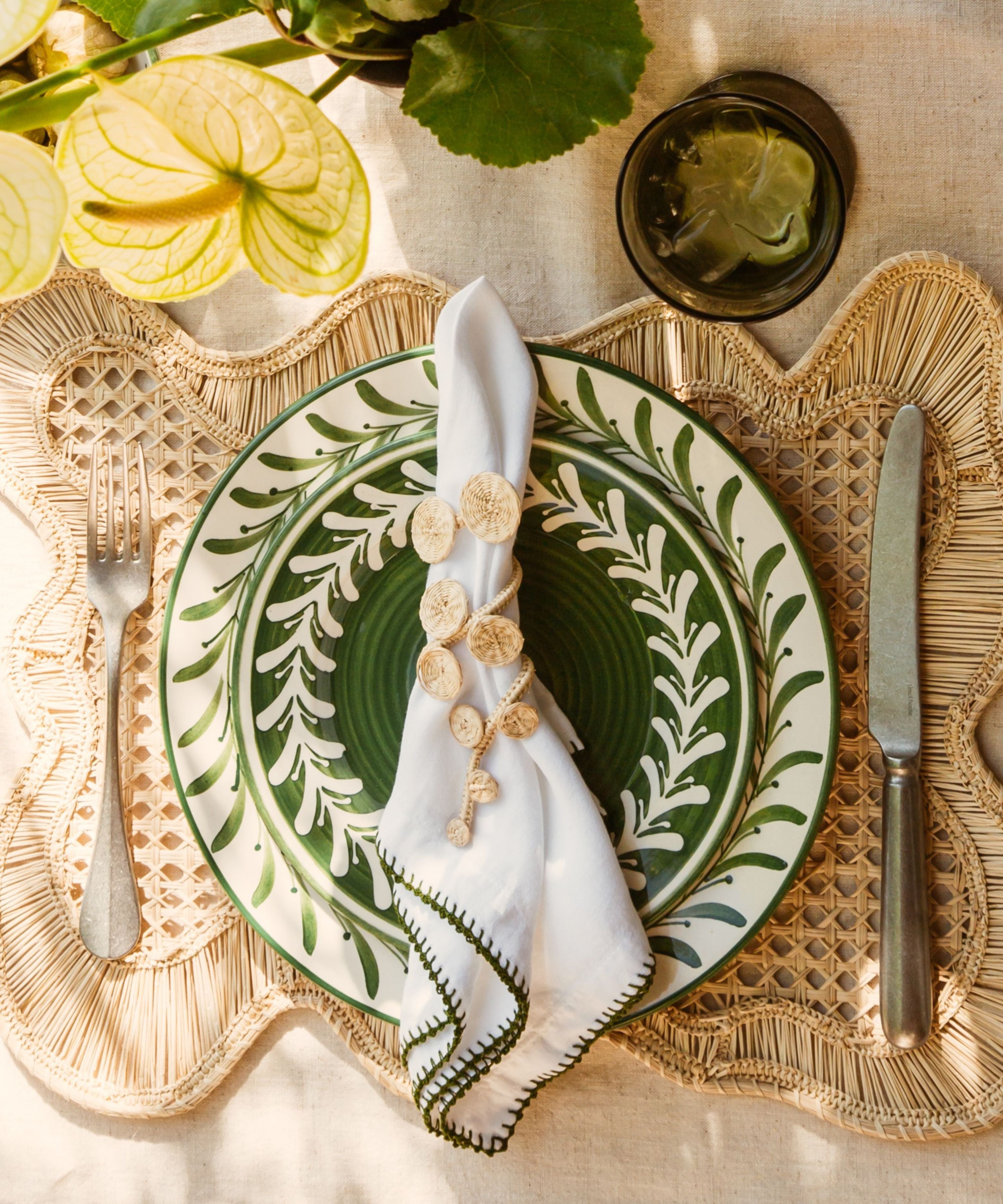 Helecho Dinner Plate | Fern Green