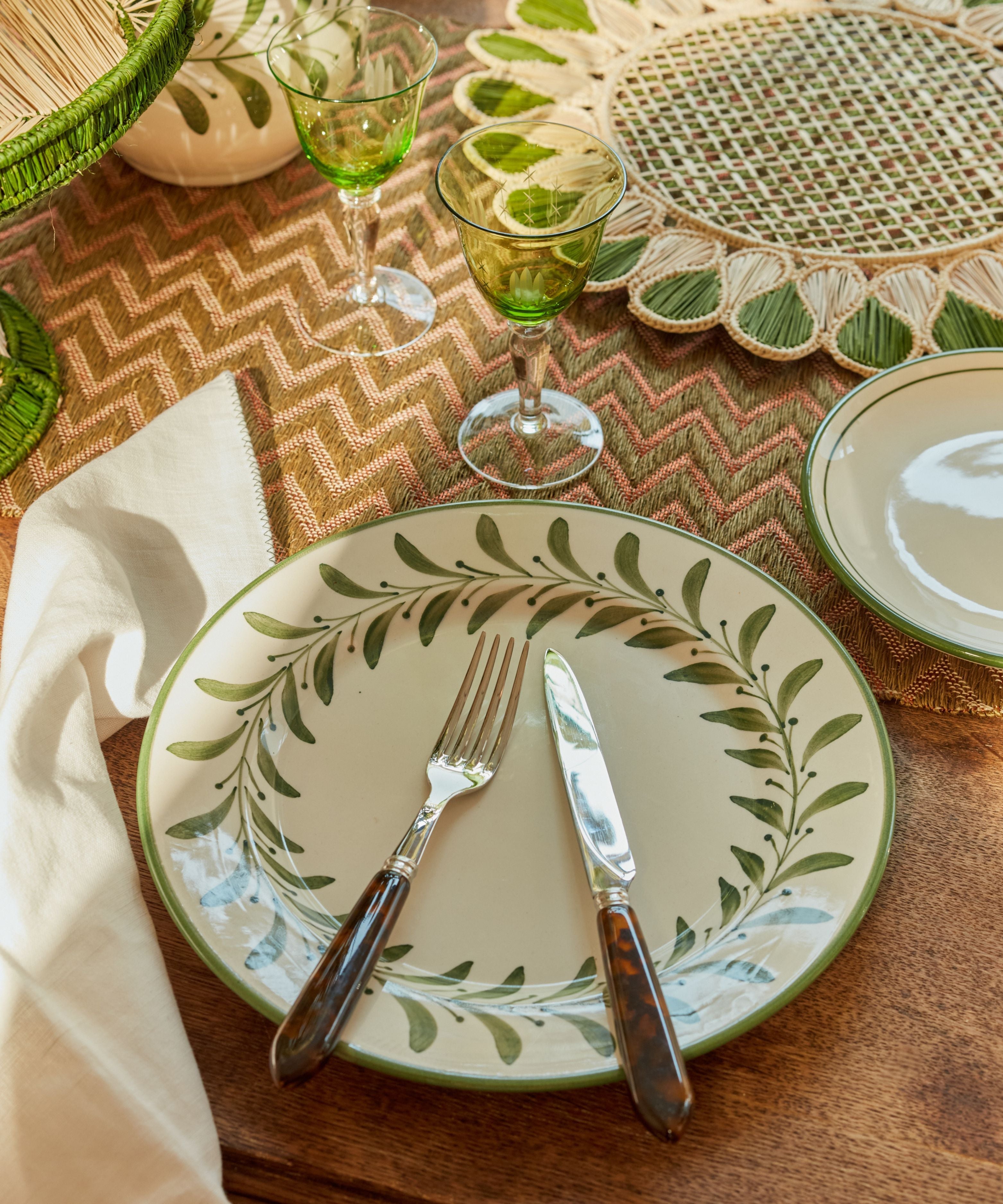 Helecho Dinner Plate | Fern Green