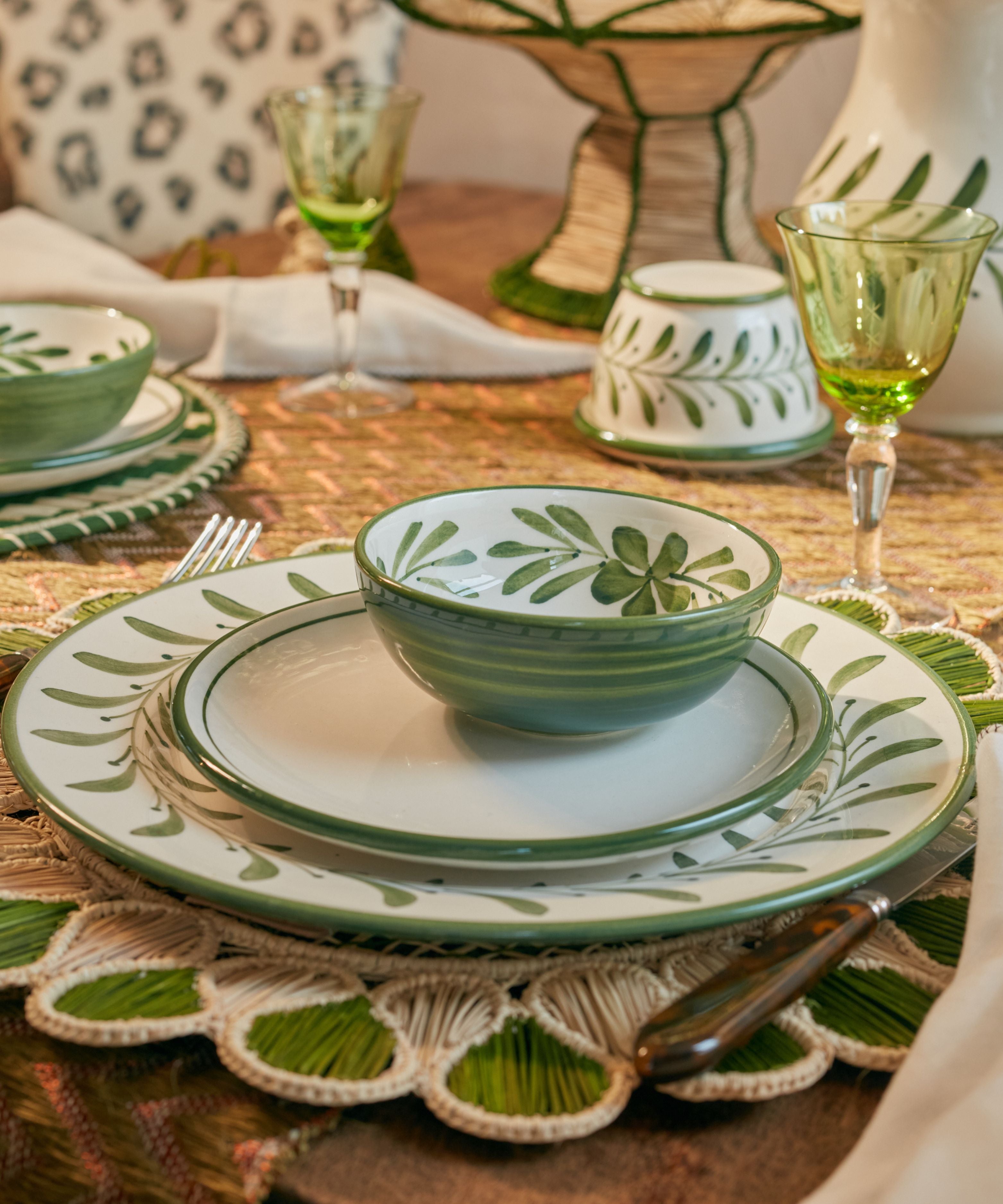 Helecho Dinner Plate | Fern Green