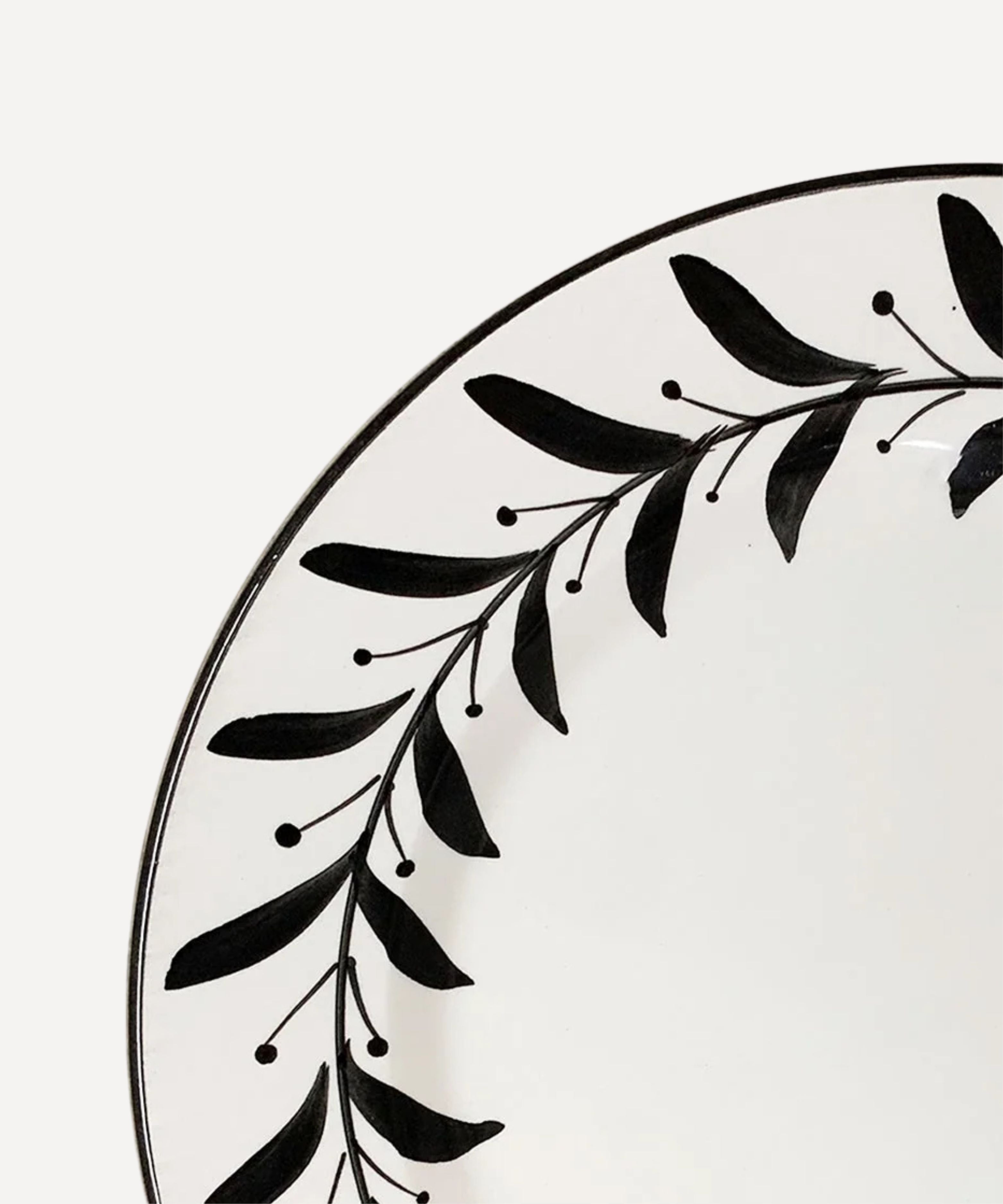 Dinner Plate - Helecho - Jet Black