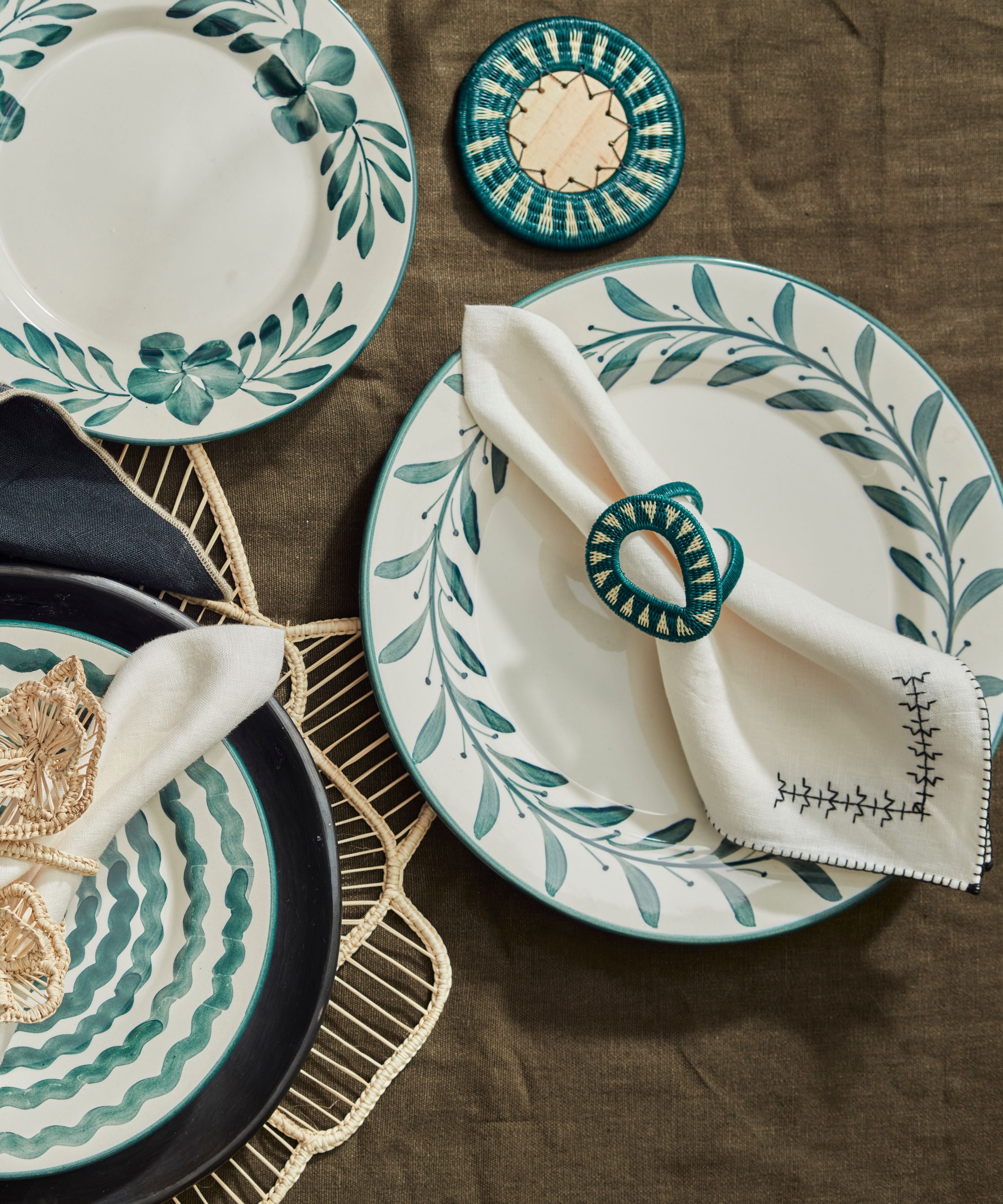 Dinner Plate - Helecho - Teal