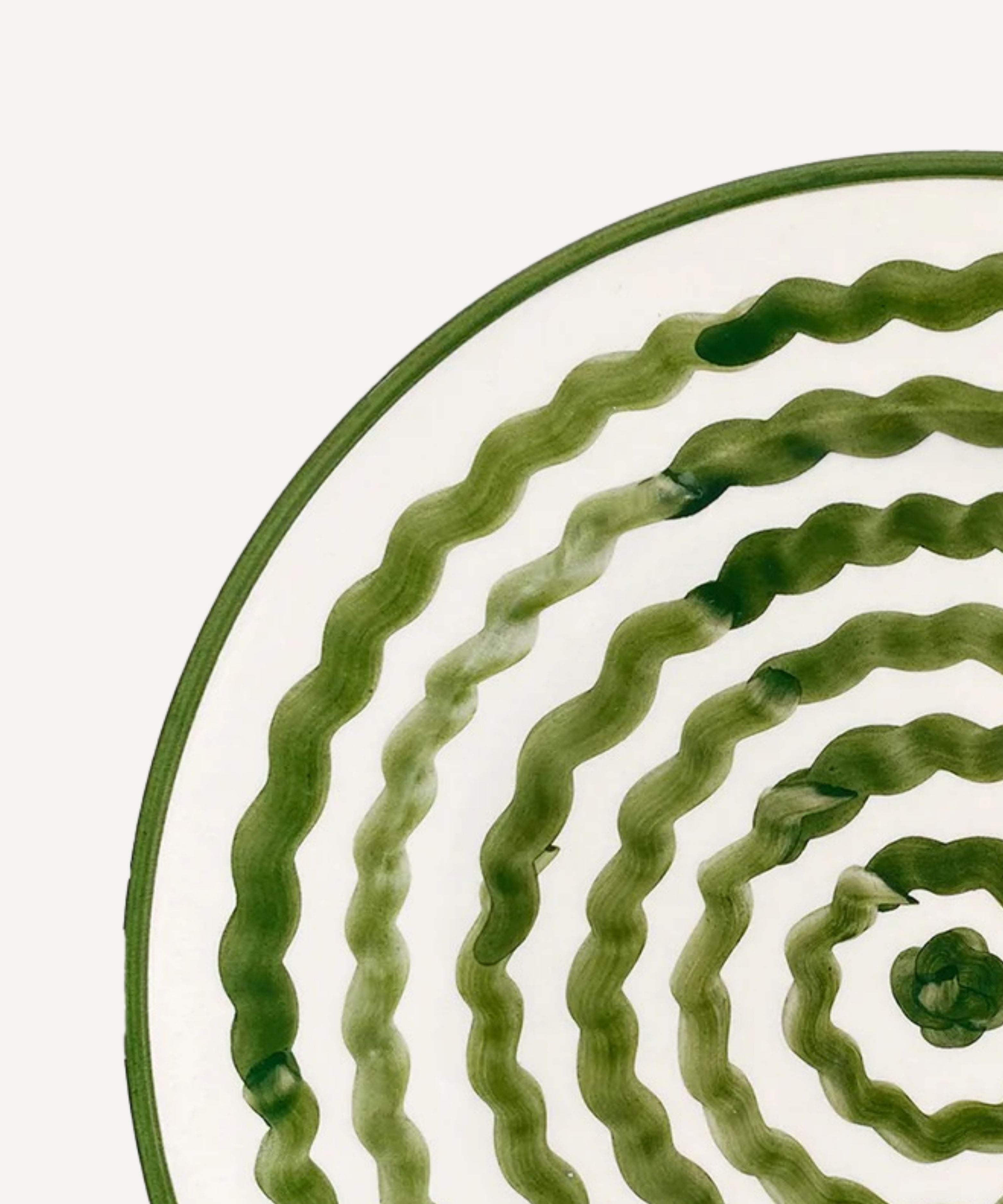 Dinner Plate - Ondas - Fern Green