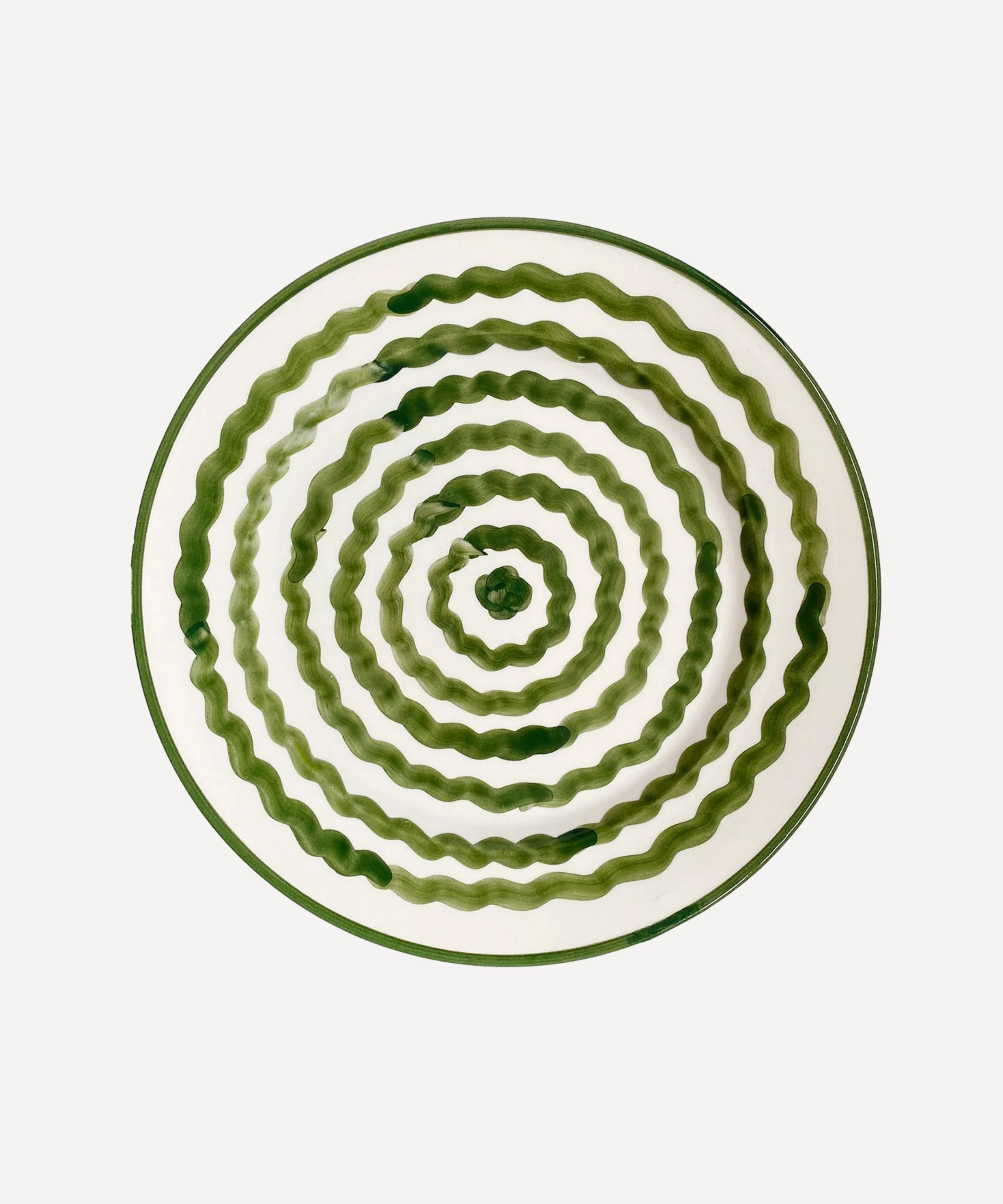Dinner Plate - Ondas - Fern Green