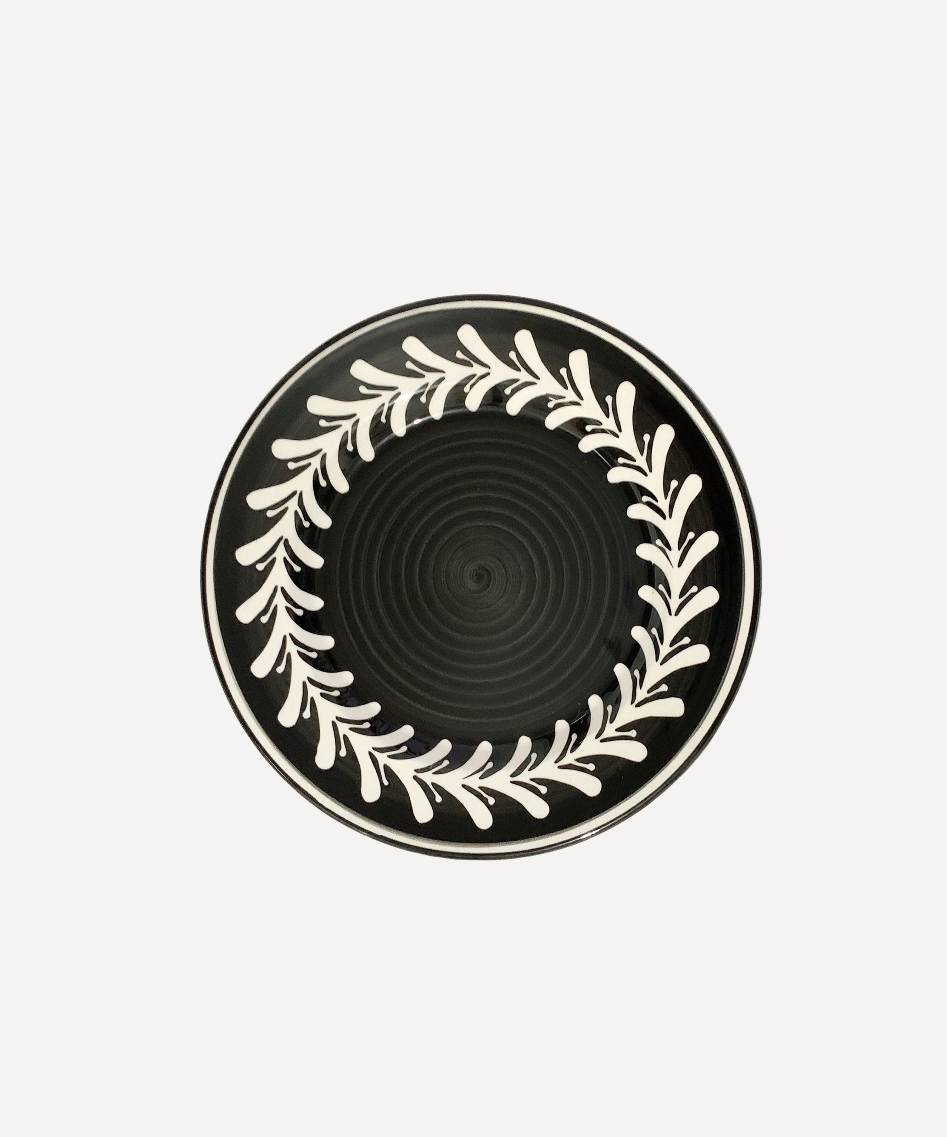 Side Plate - Dark Helecho - Jet Black