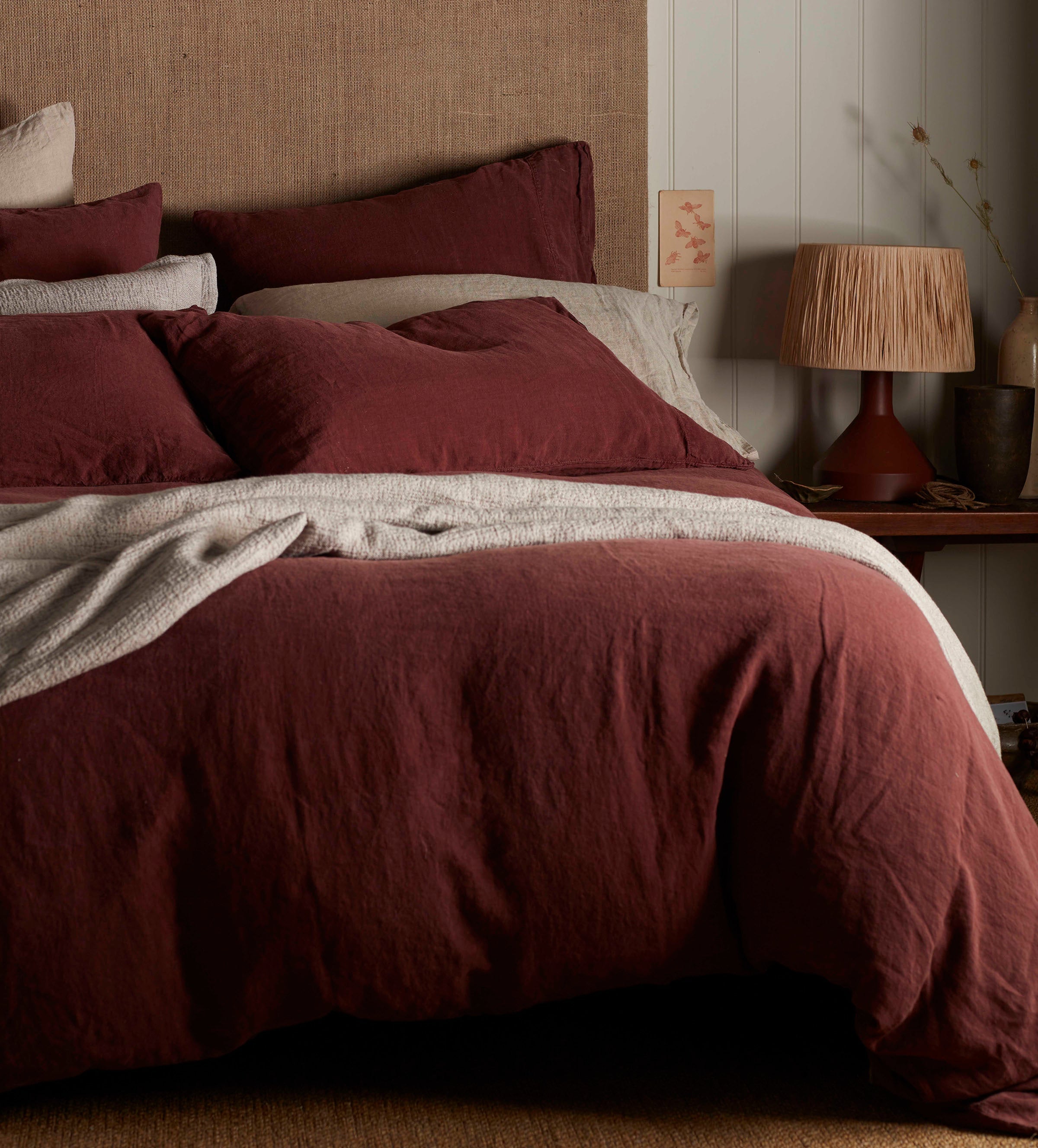 100% Linen Duvet Cover | Conker