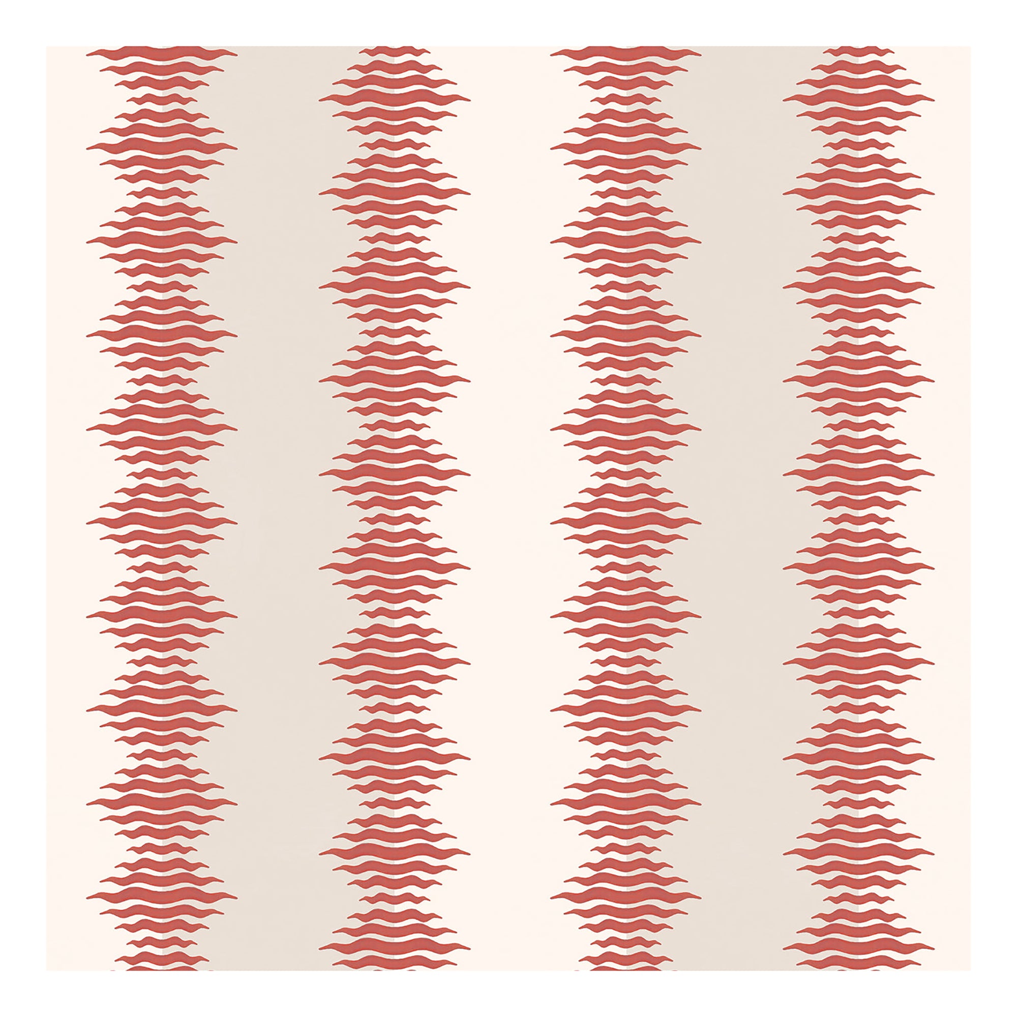 Crimped Stripe Wallpaper | Mushroom