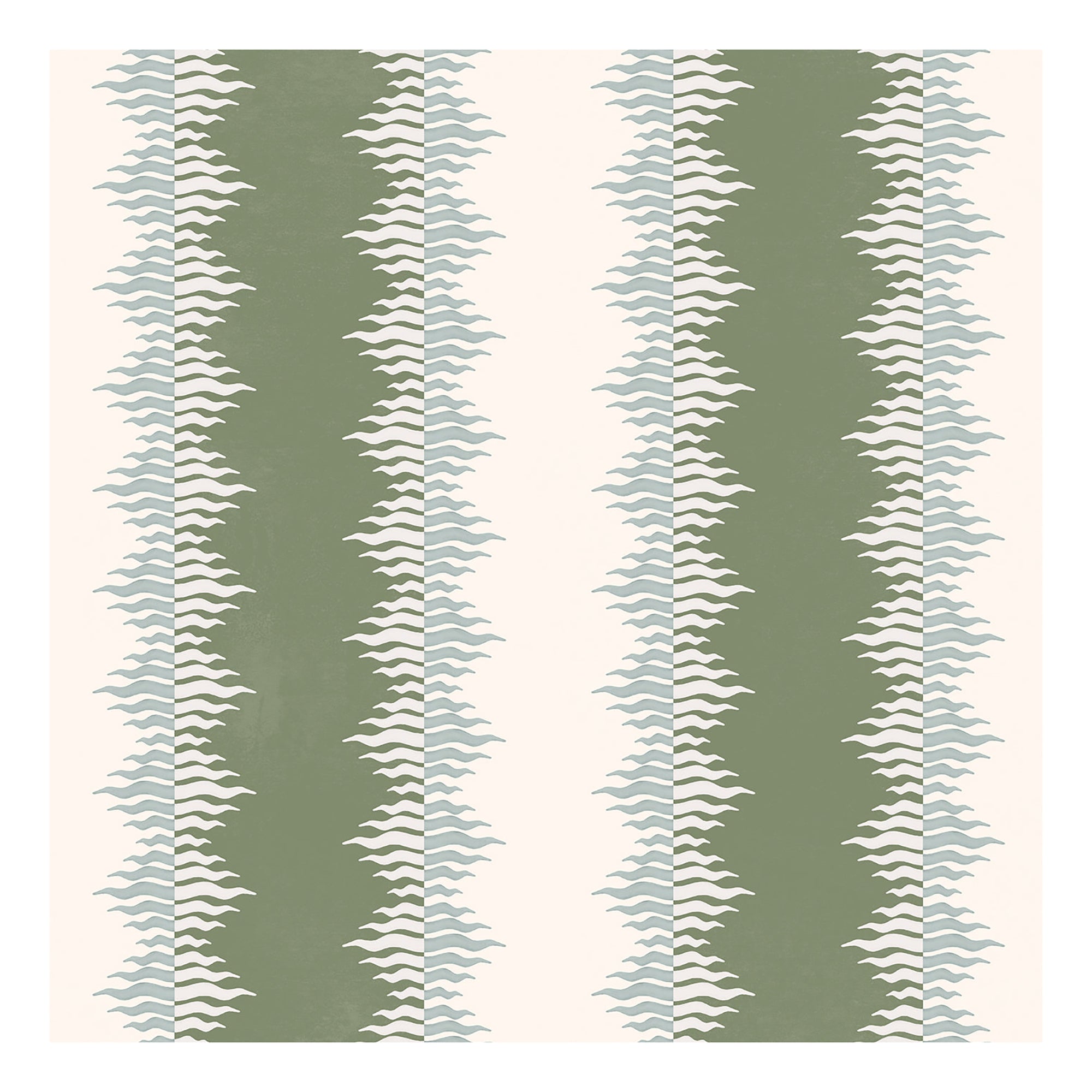 Crimped Stripe Wallpaper | Olive