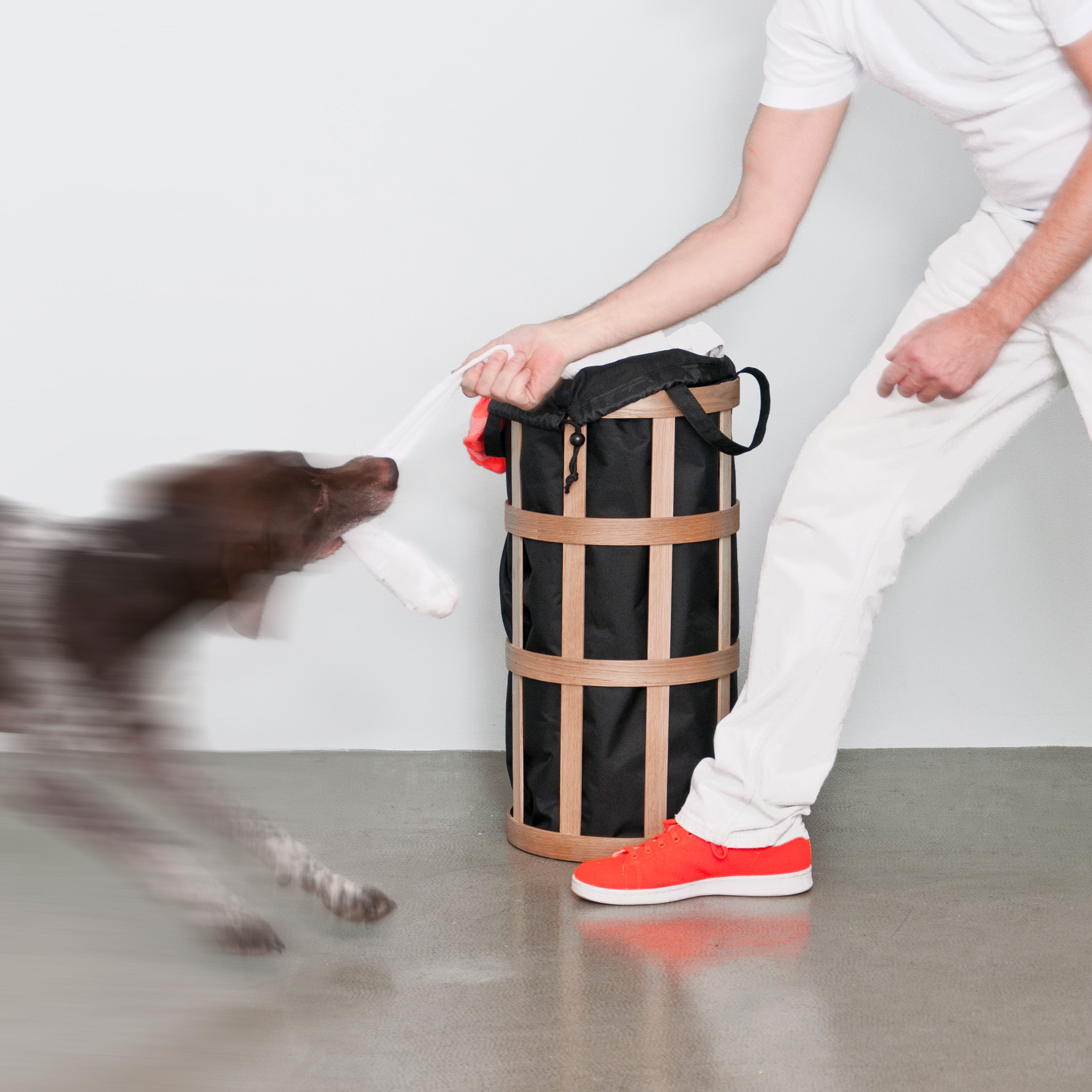 Laundry Basket Cage Black