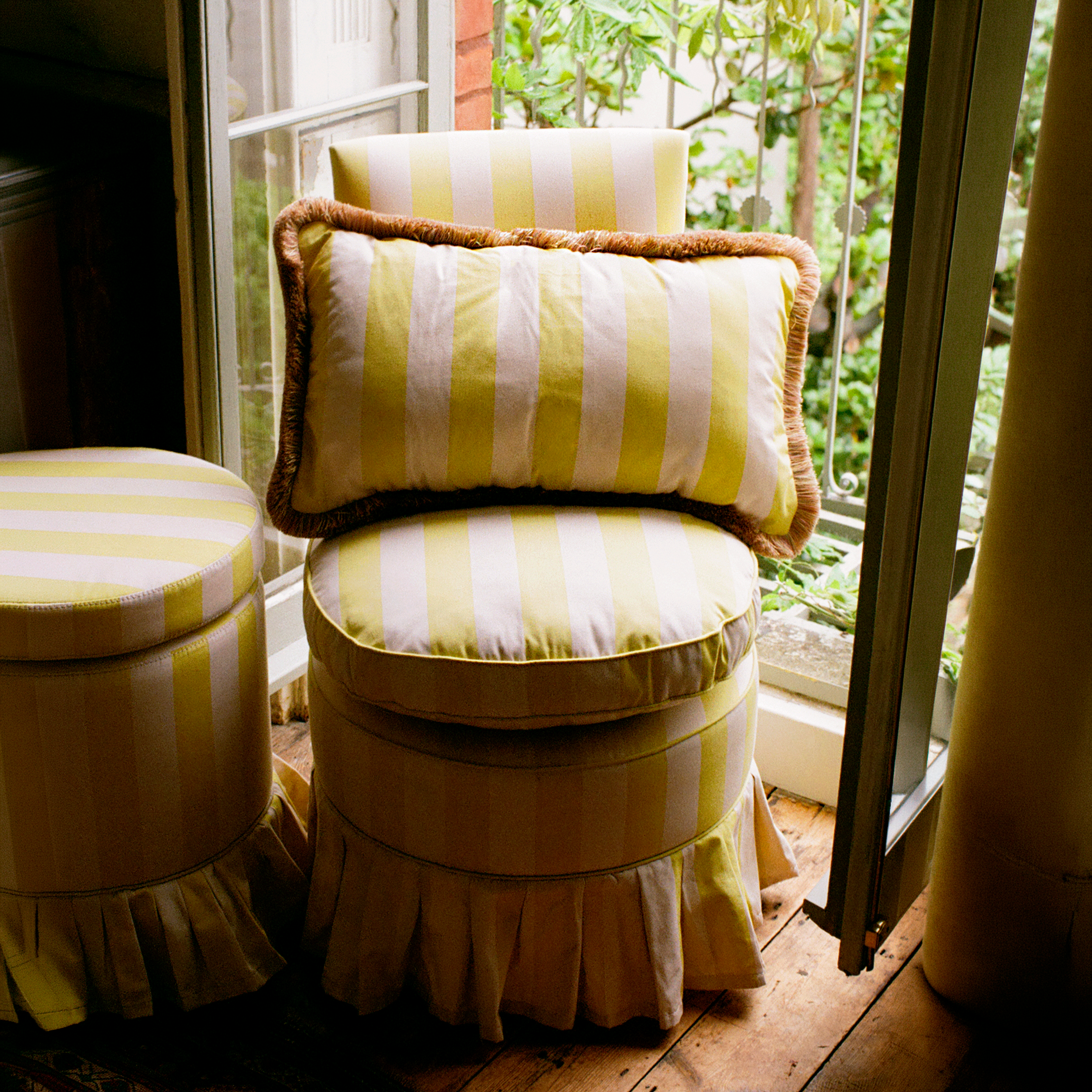 Giulia Chair | Sonia Stripe Citron