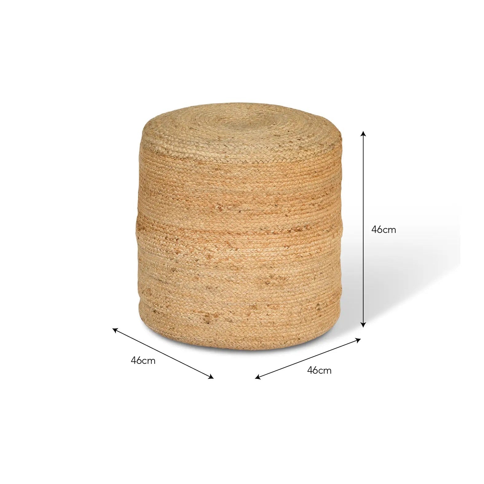 Cerney Jute Round Stool Natural