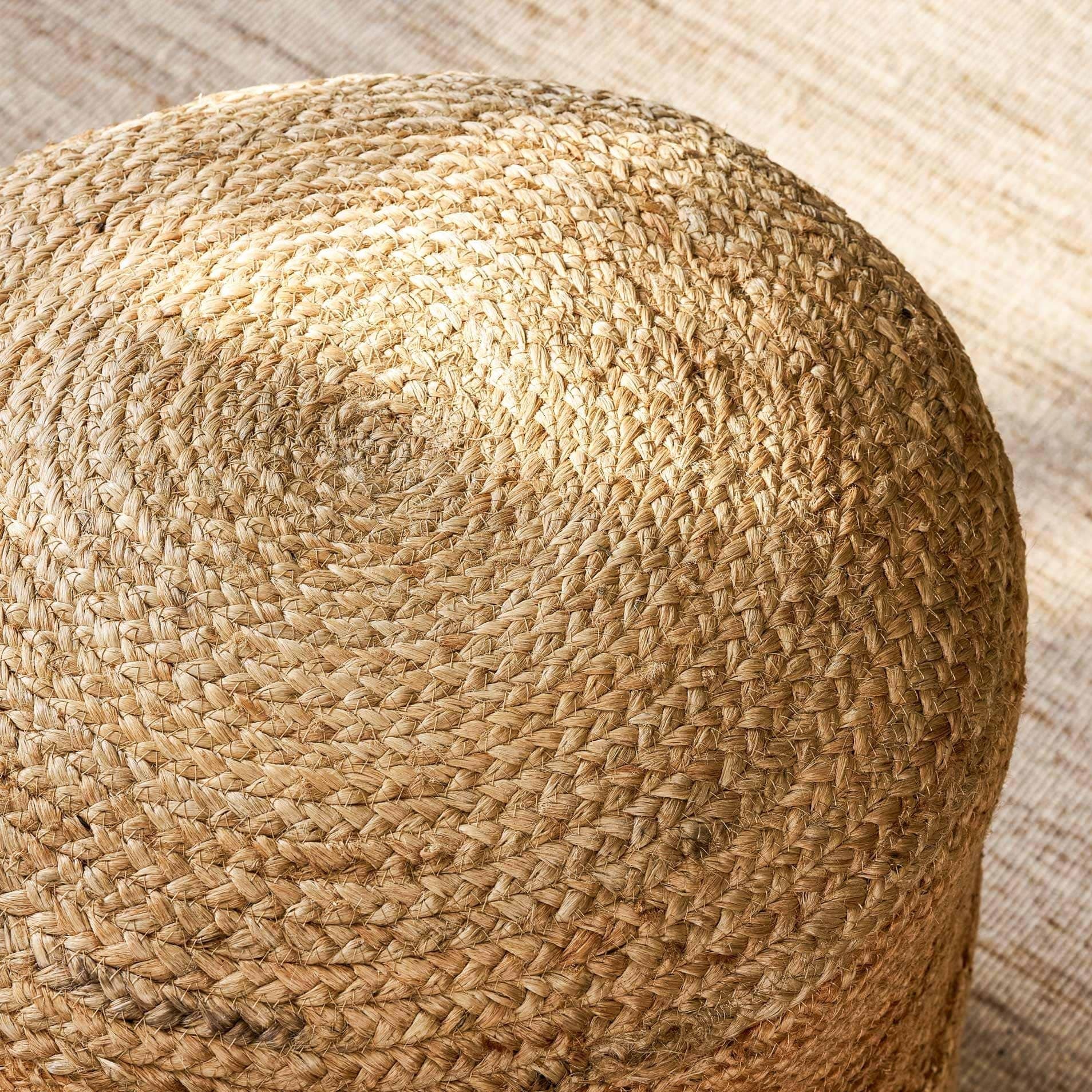 Cerney Jute Round Stool Natural