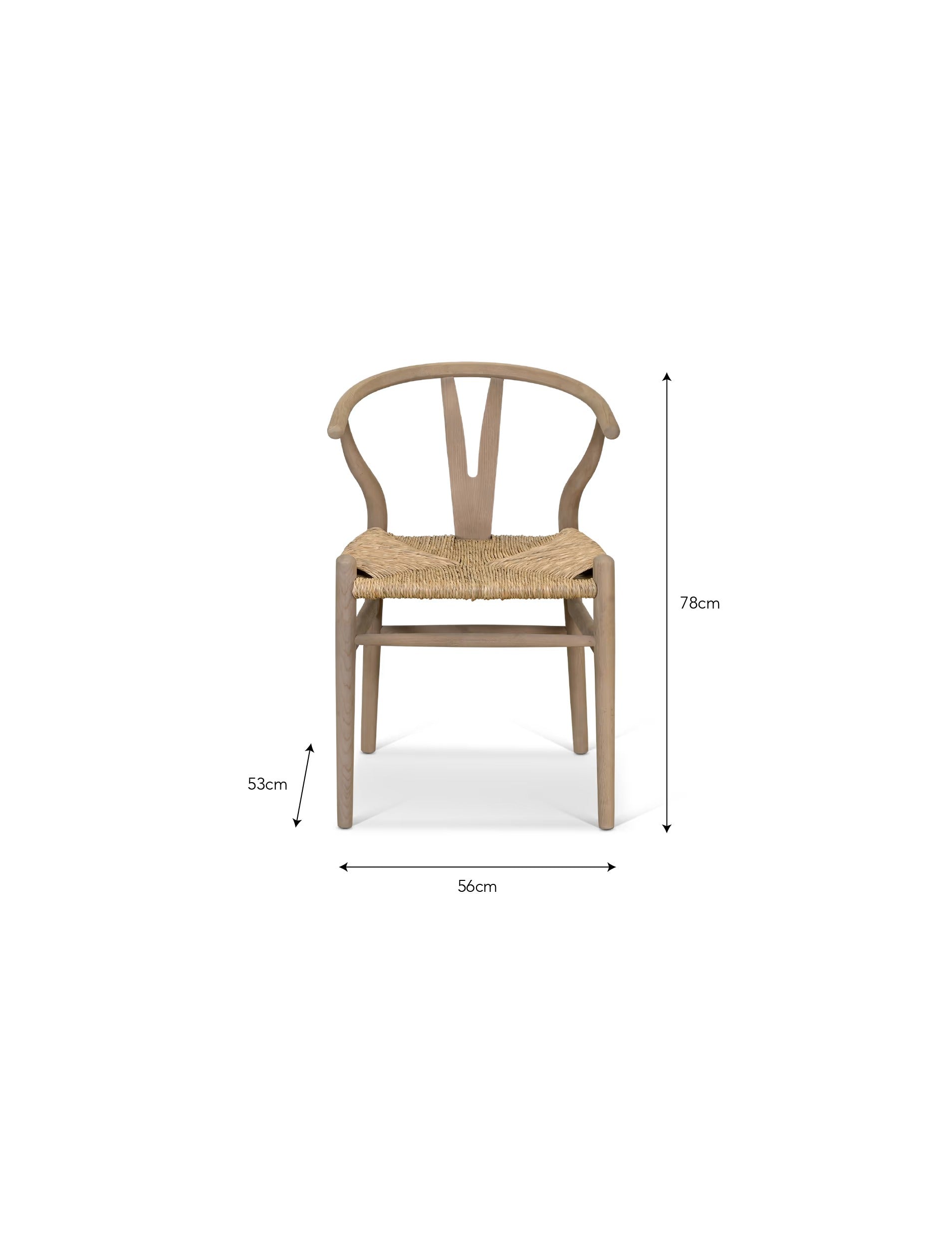 Chilthorne Wishbone Dining Chair Set of 2