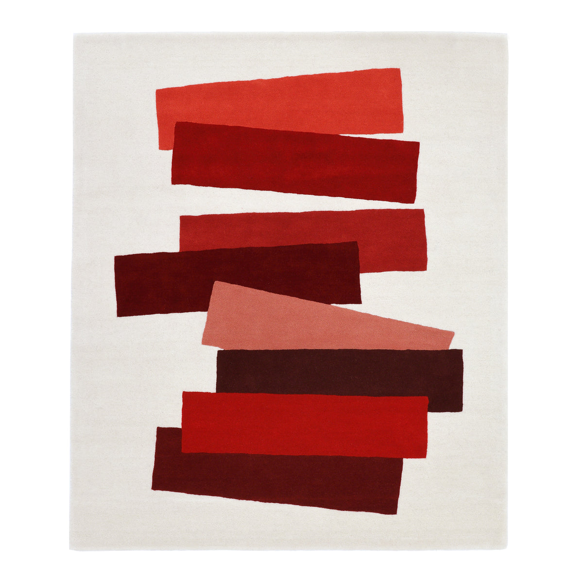 The Many Faces of Red Handtufted Wool Rug | 90 x 180cm