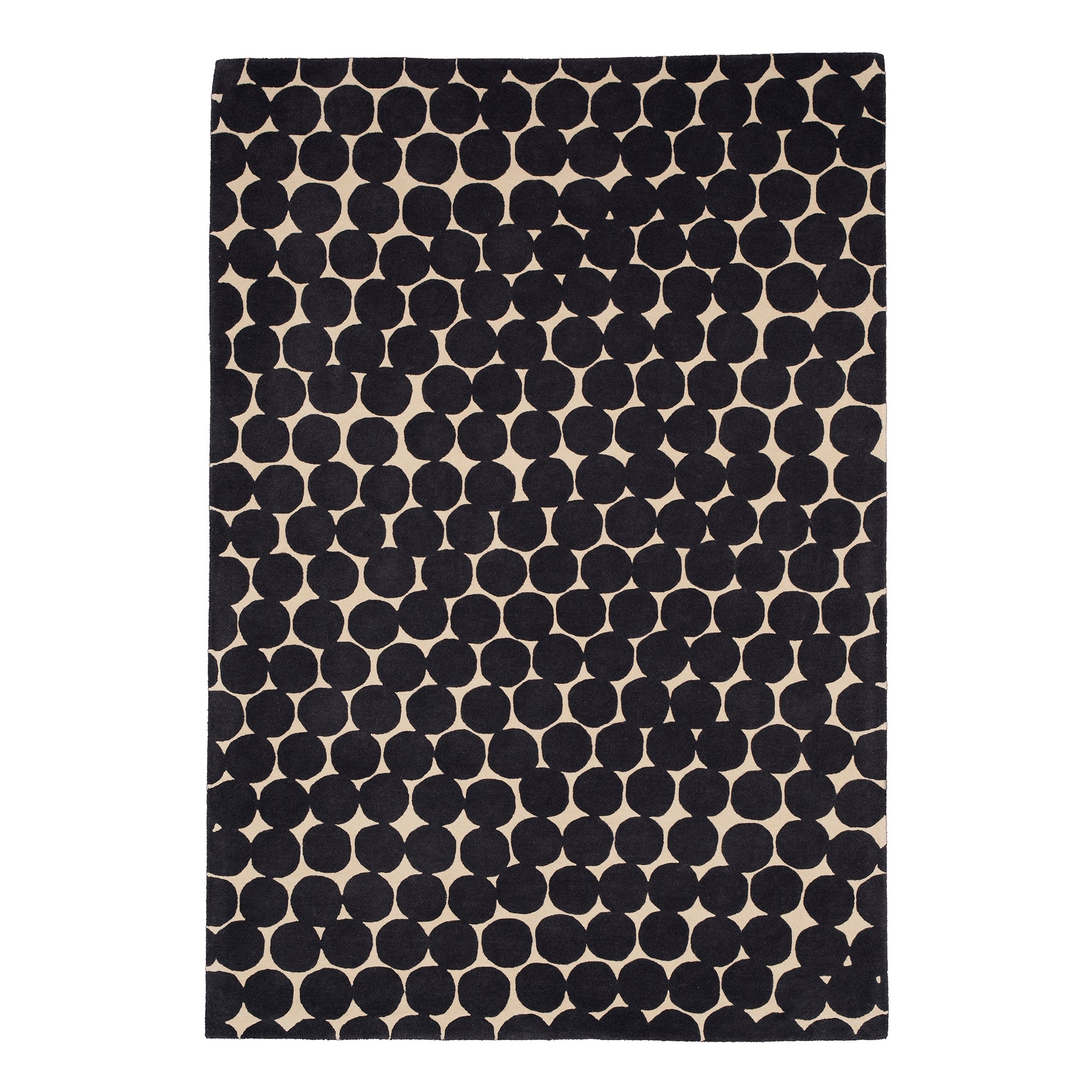 Penny Falls Handtufted Wool Rug | Charcoal & Cream | Designed by Kate Blee