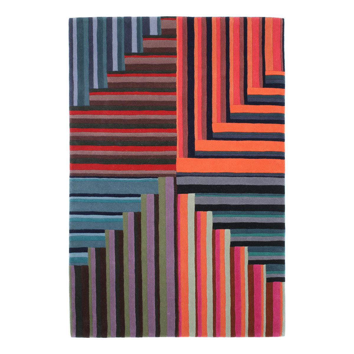 Aquilla Handtufted Orange Wool Rug | 120 x 180cm