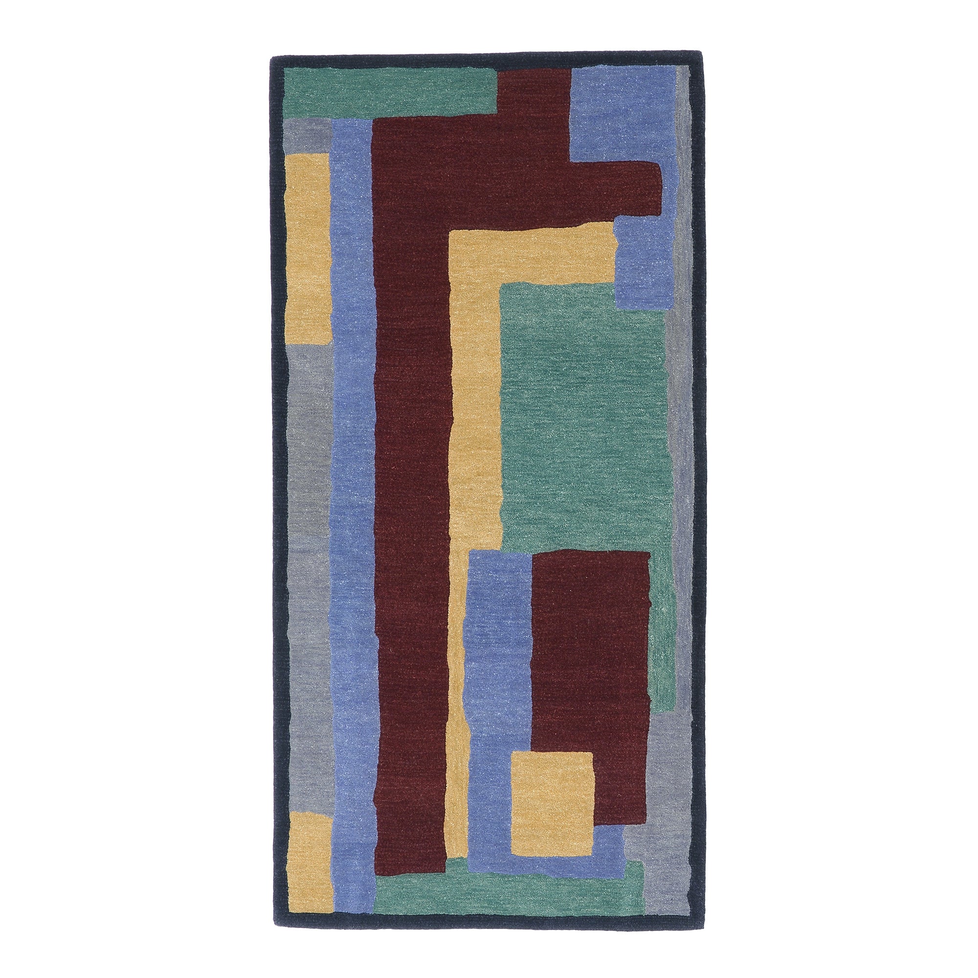Omega Rectangles Handtufted Wool Rug | Designed by Omega Workshop