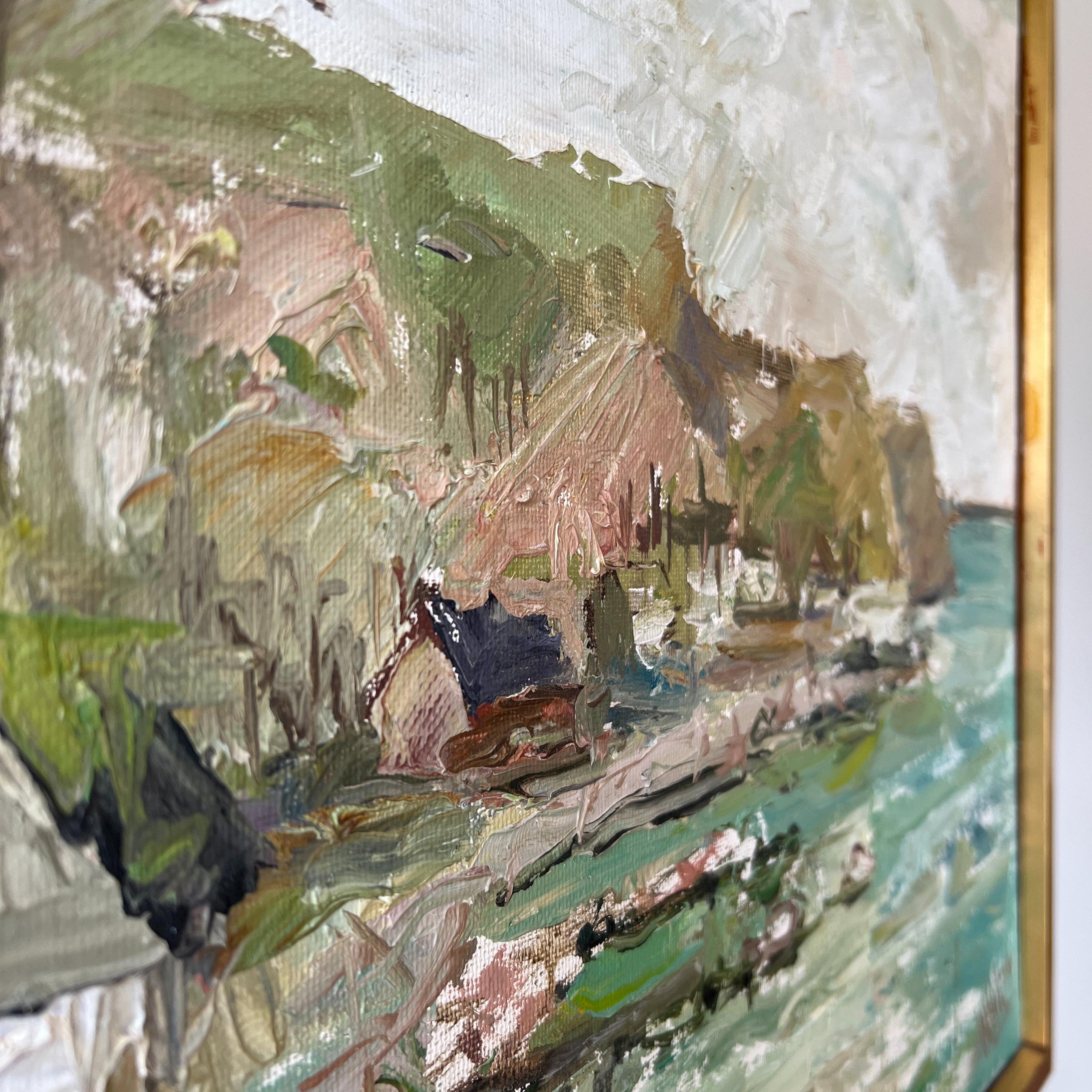 Fisherman's Cottage Oil Painting