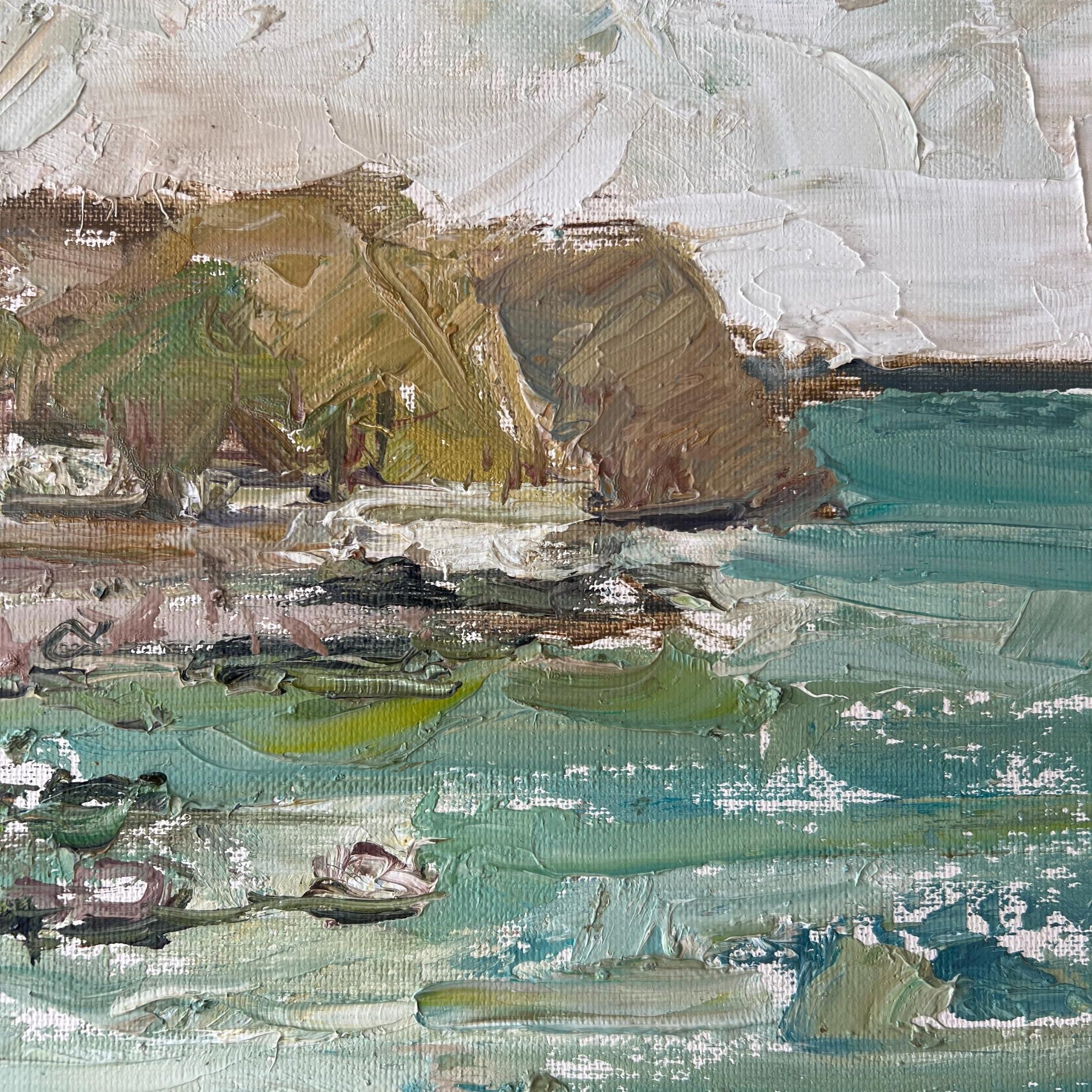 Fisherman's Cottage Oil Painting