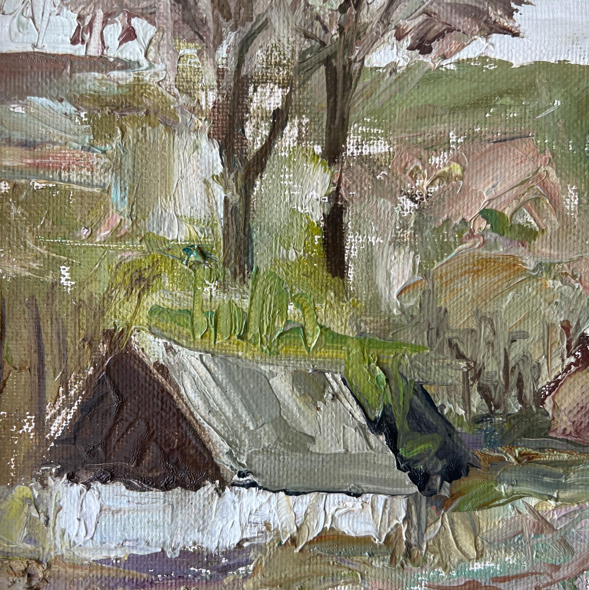 Fisherman's Cottage Oil Painting