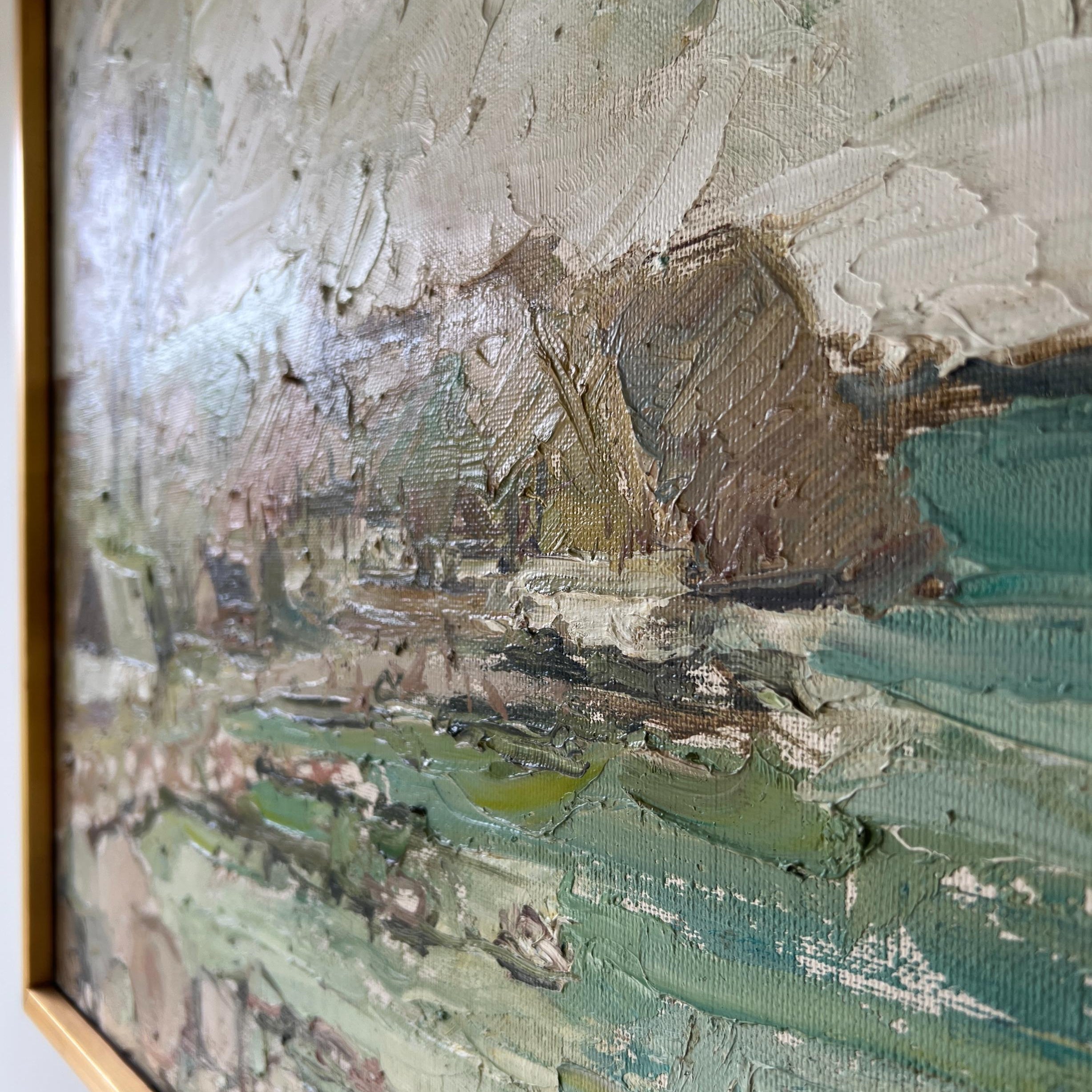Fisherman's Cottage Oil Painting