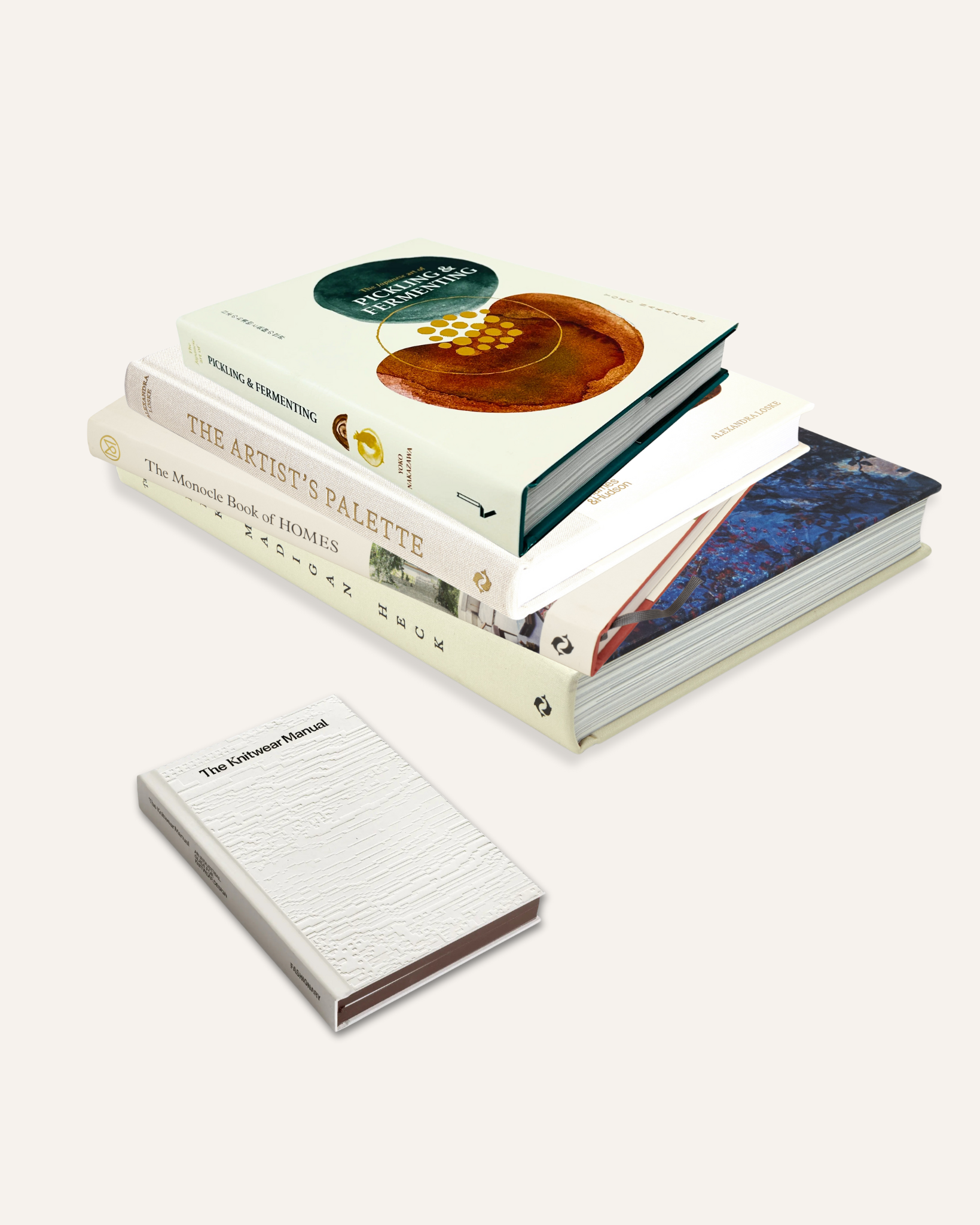 Cream Coffee Table Books