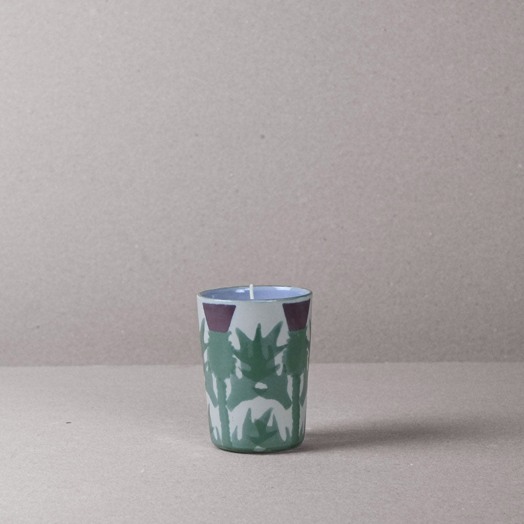 Cream Thistle Candle Beaker