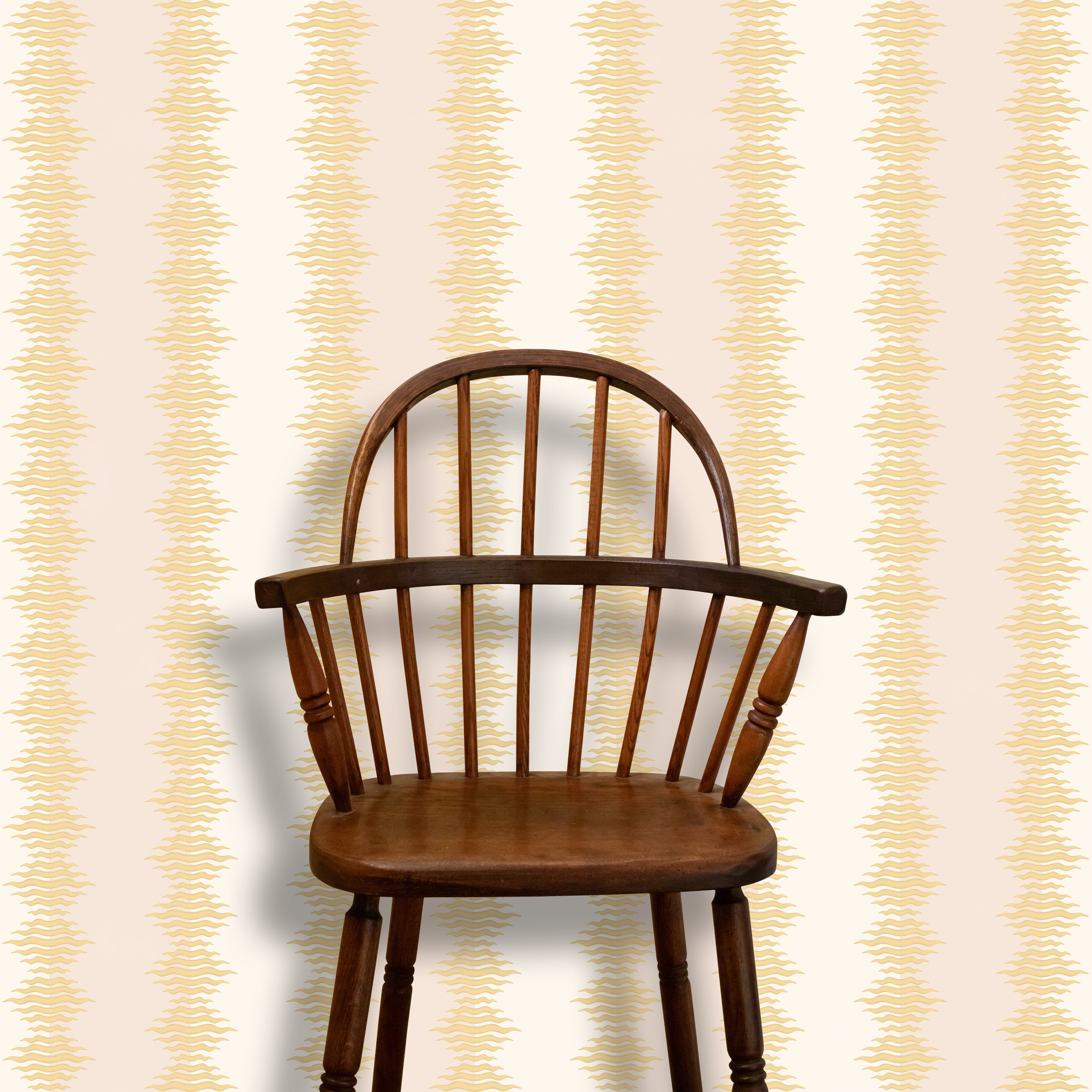 Crimped Stripe Wallpaper | Powder