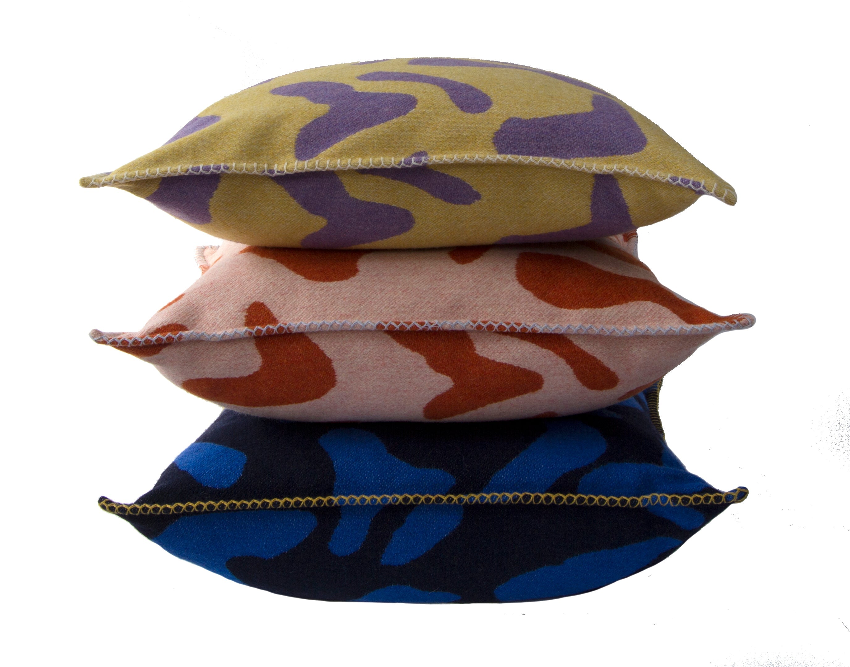 Recycled Wool Scatter Cushion | Yellow