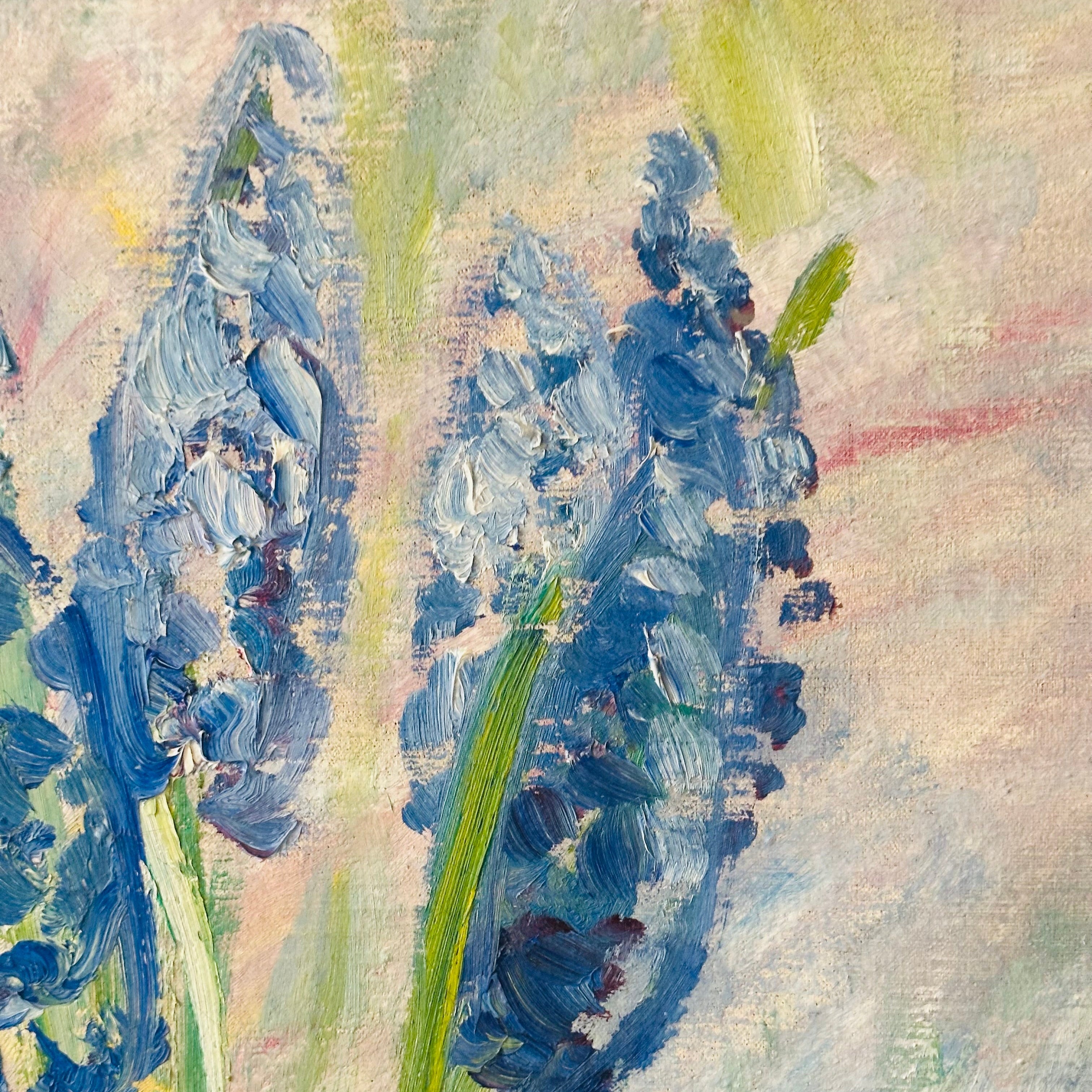 Blue Hyacinths Oil Painting