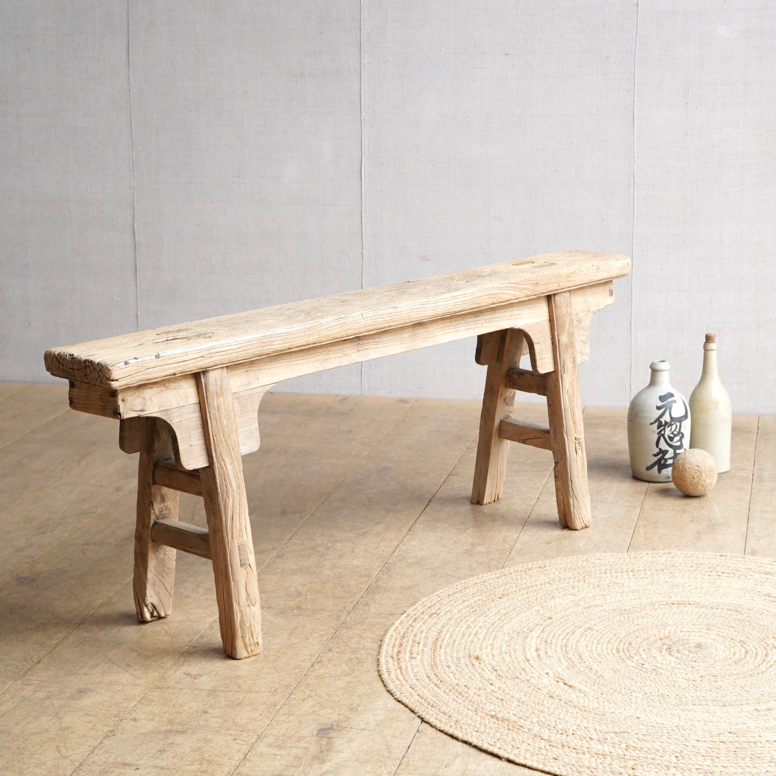 Traditional Chinese Elm Bench