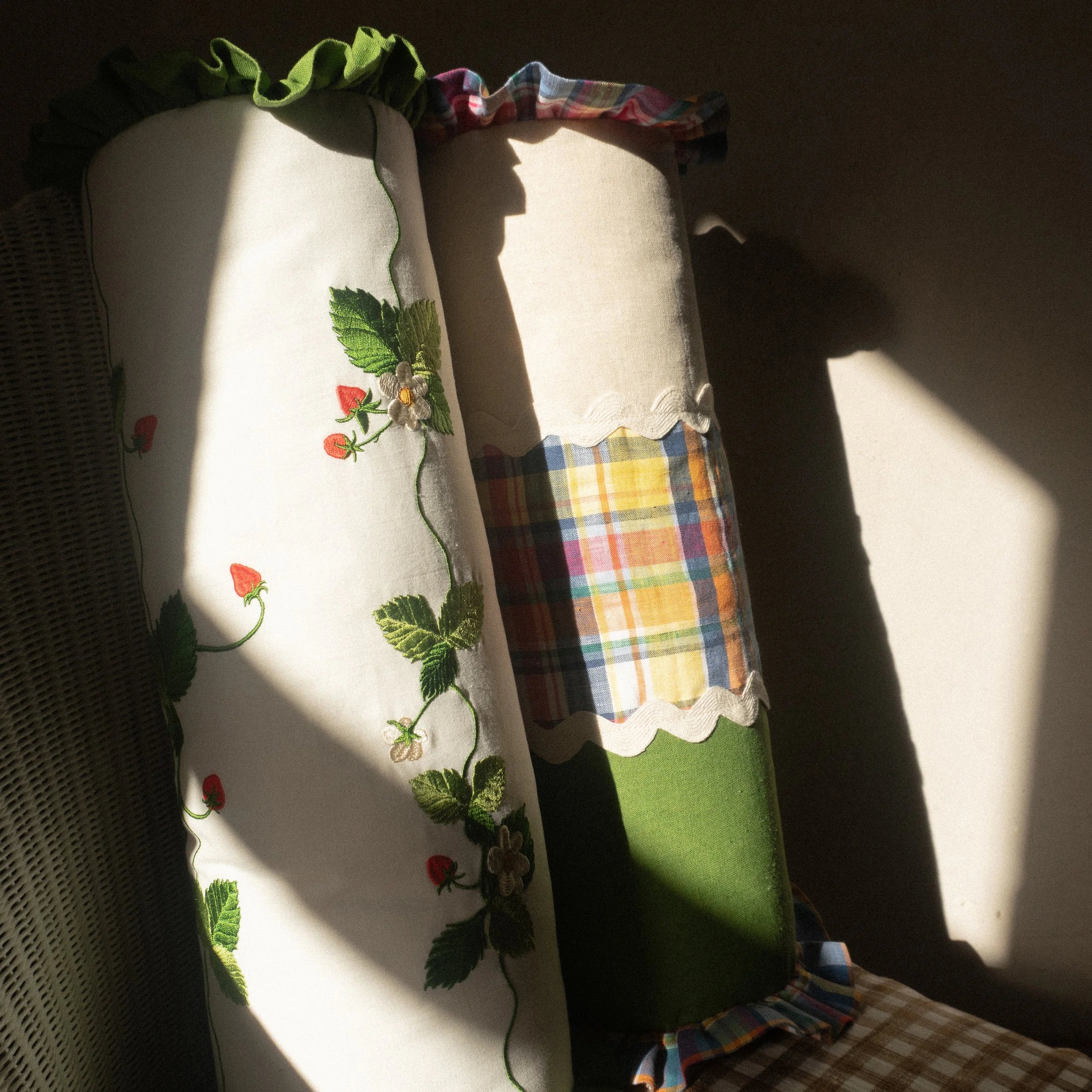 Strawberry Patch Bolster Cushion