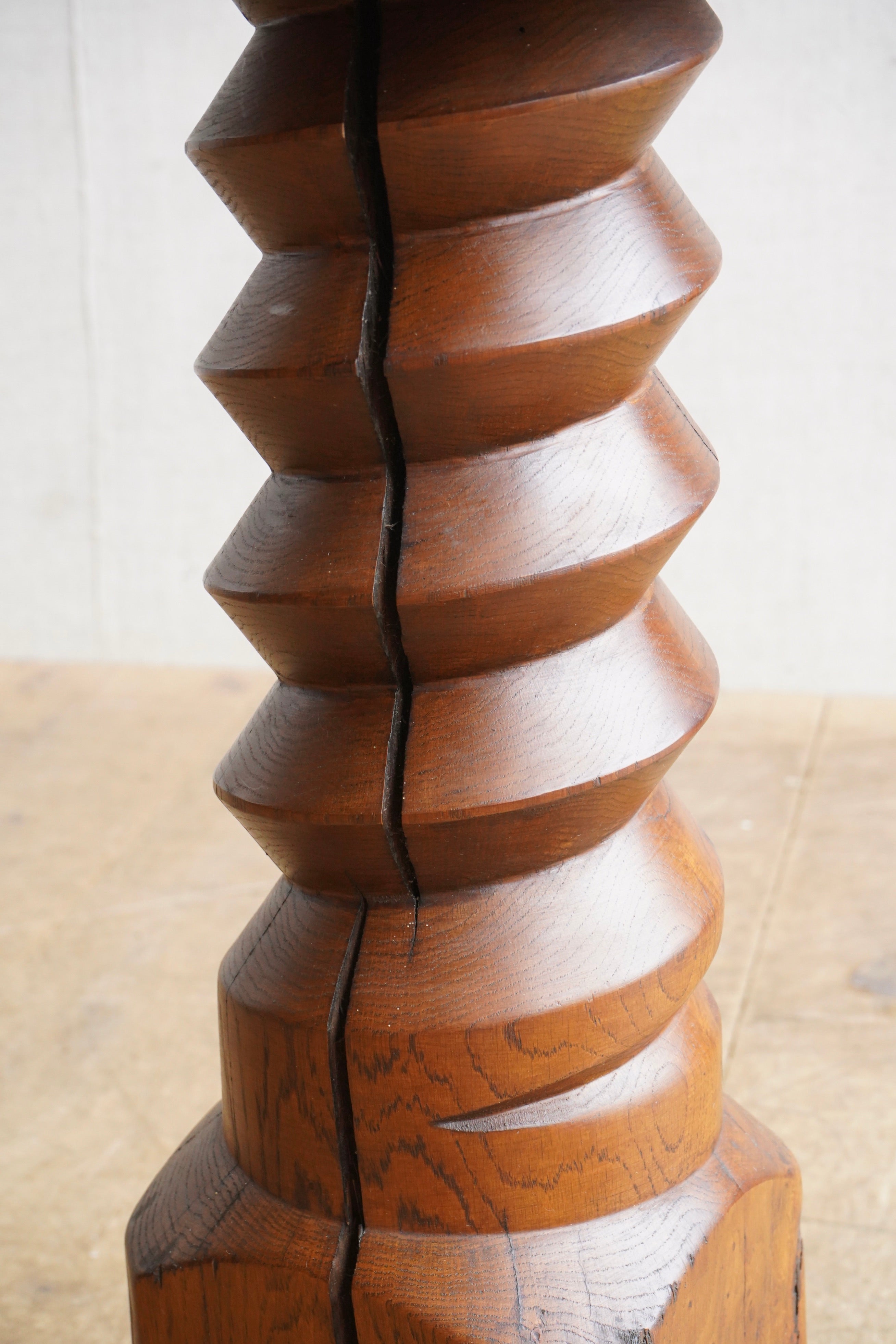 Oak Corkscrew Plinth
