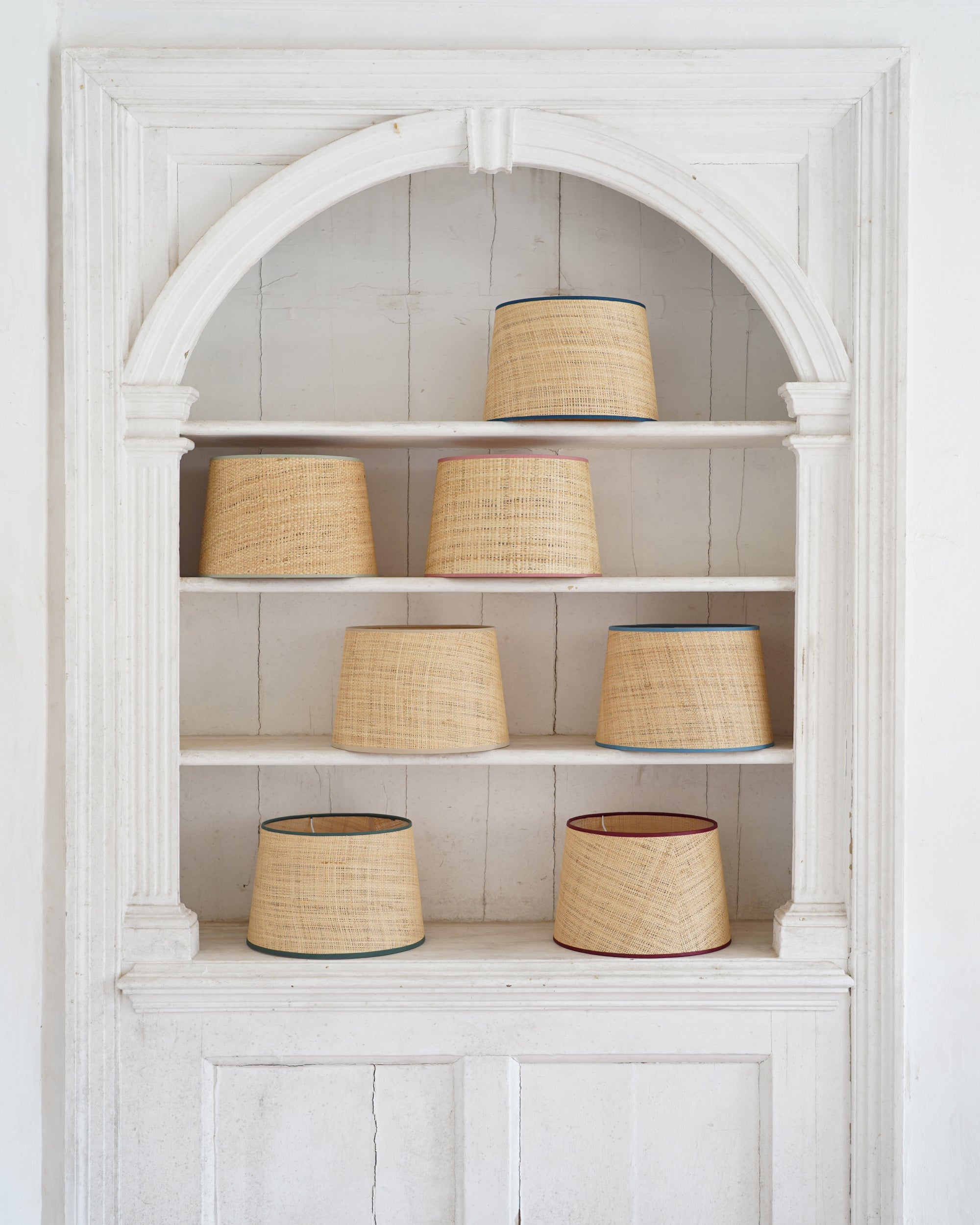 Seema Raffia Lampshade - Forest Green