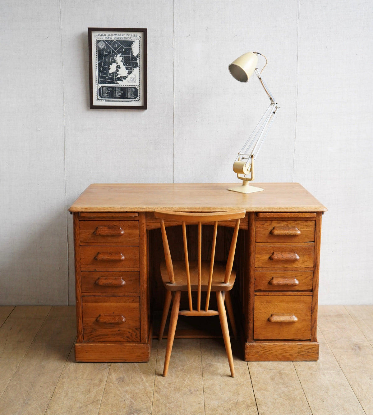Mid Century Oak Desk