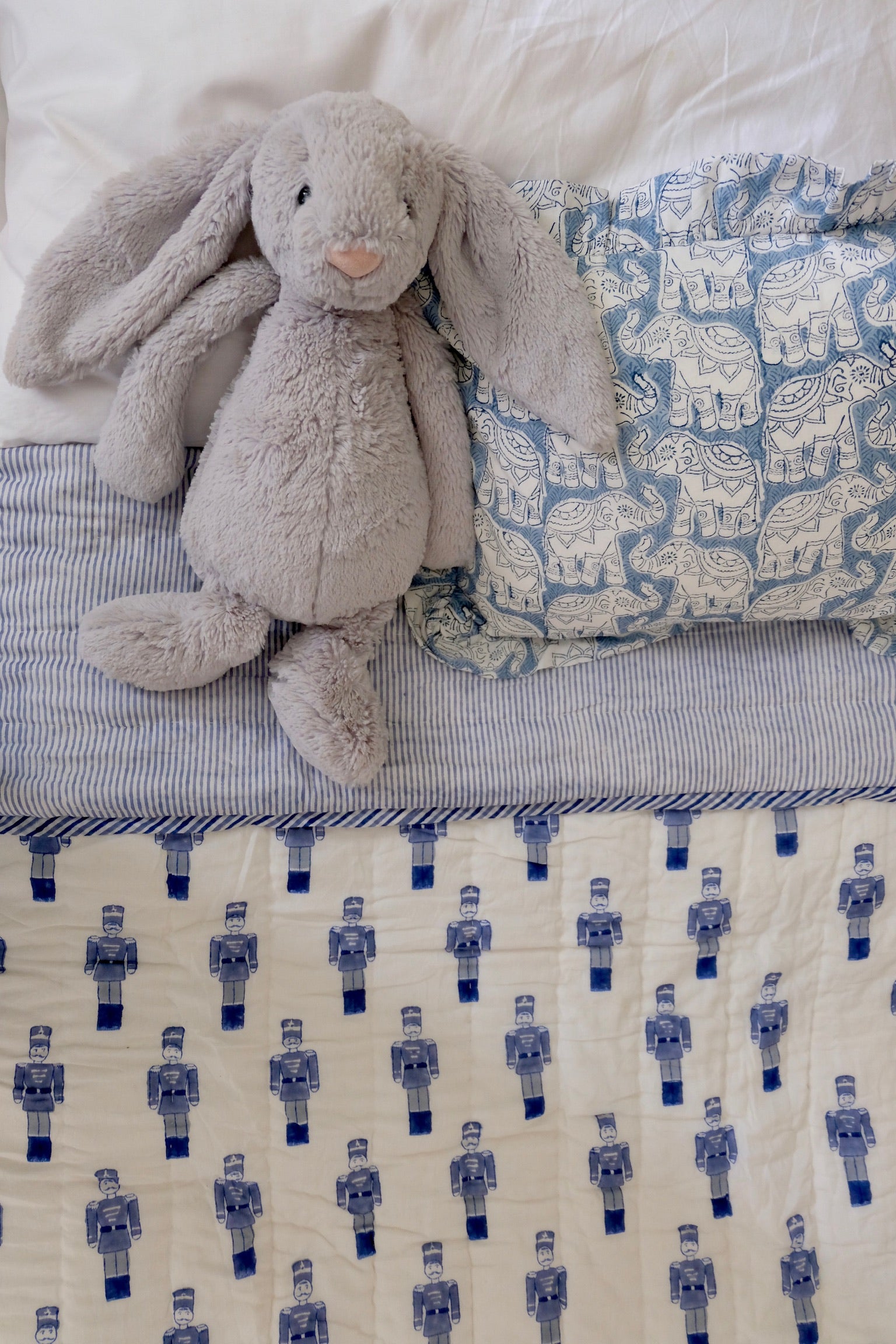 Large Toy Soldier Cot / Toddler Quilt