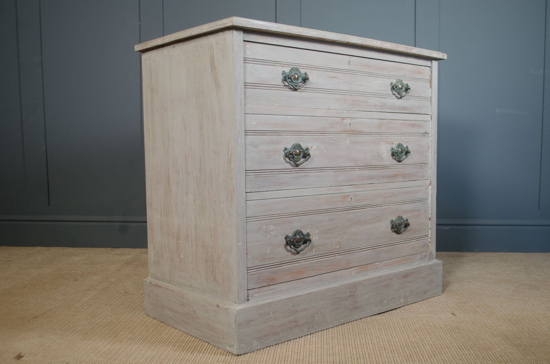 Lime washed drawers
