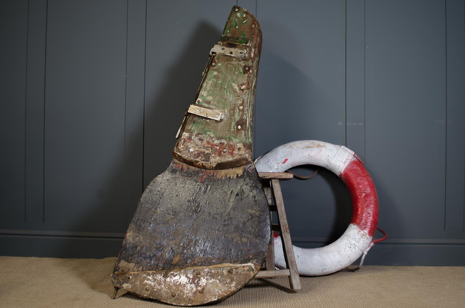 Large reclaimed rudder