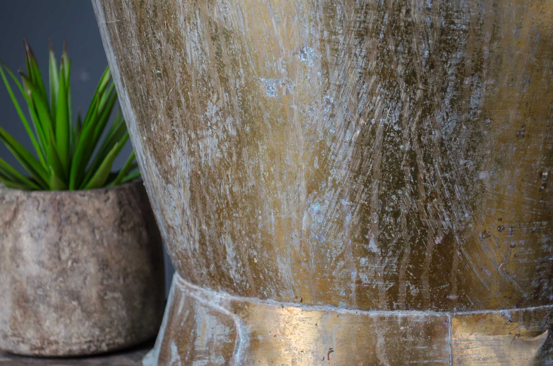 Large brass water carrier