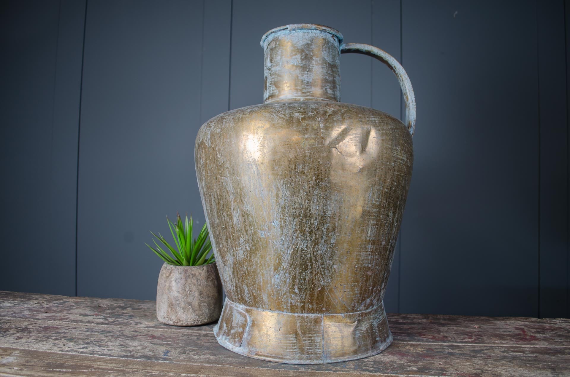 Large brass water carrier