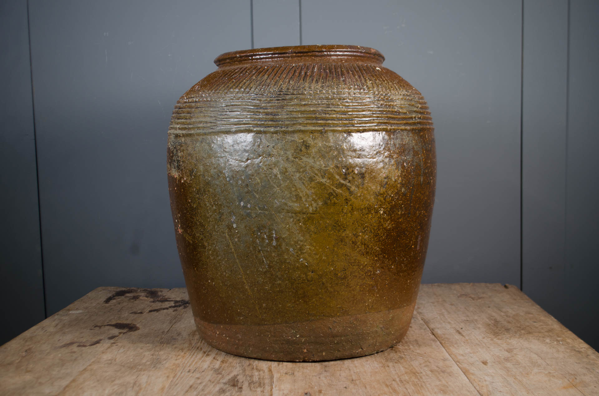 Large Chinese Shanxi Preserve Jars