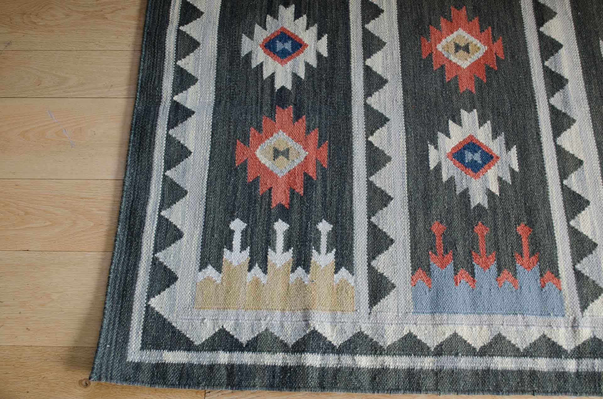 Kilim rug - Charcoal