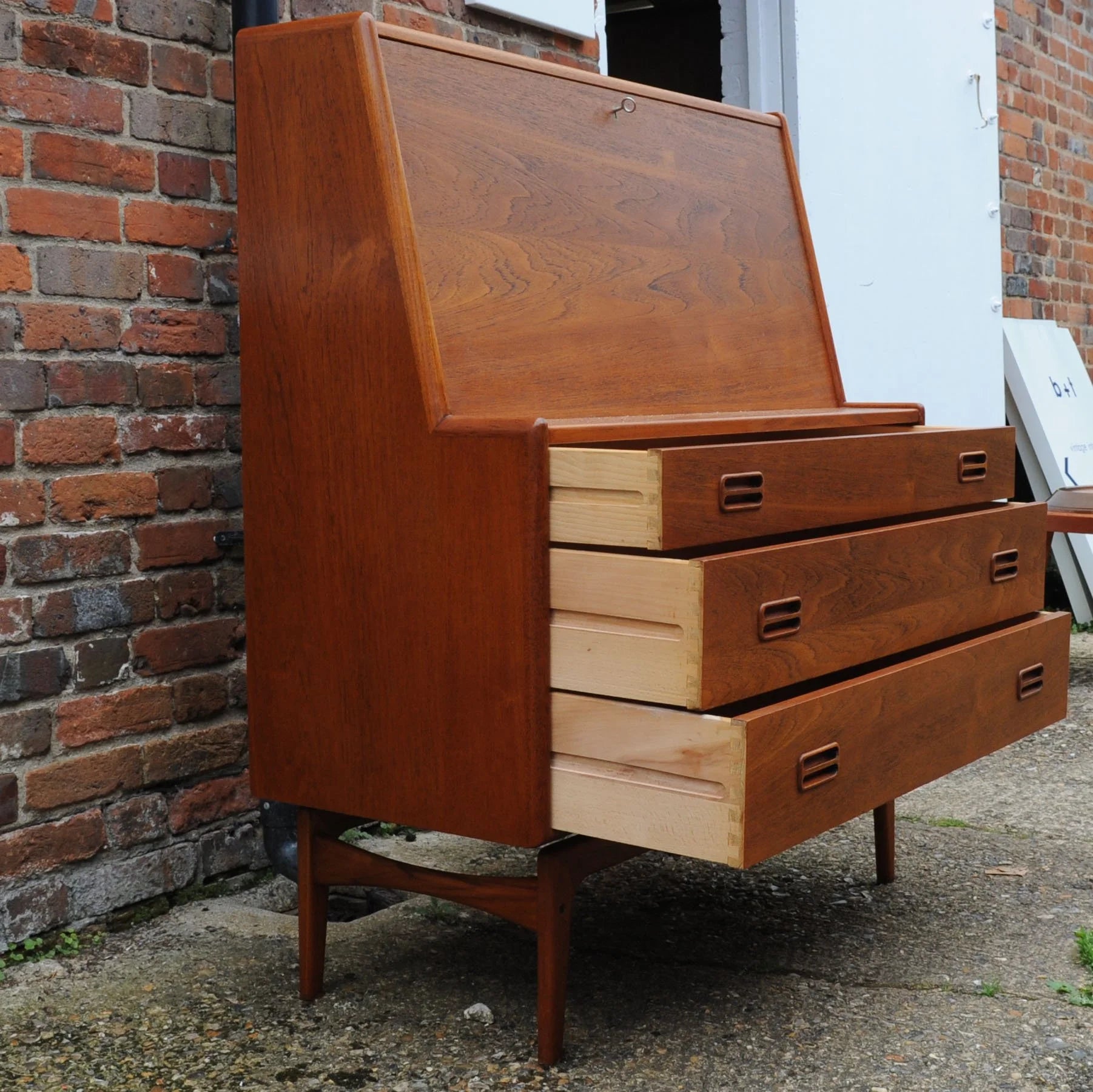 Vintage Danish Bureau/ Desk by Arne Hovmand Olsen for Mogens Kold, 1960s