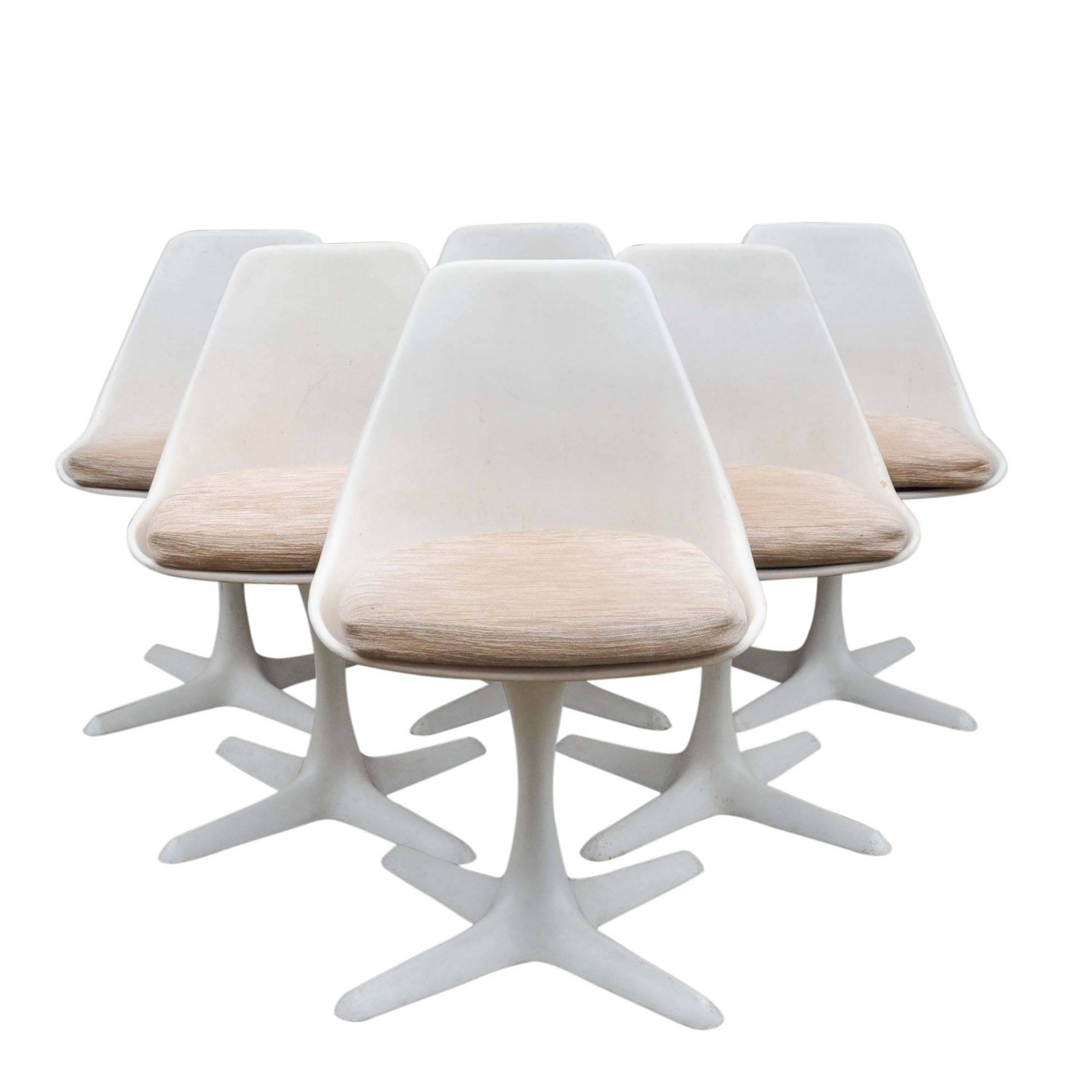 103 Aluminium Tulip Chairs by Maurice Burke for Arkana, 1960s, Set of 6