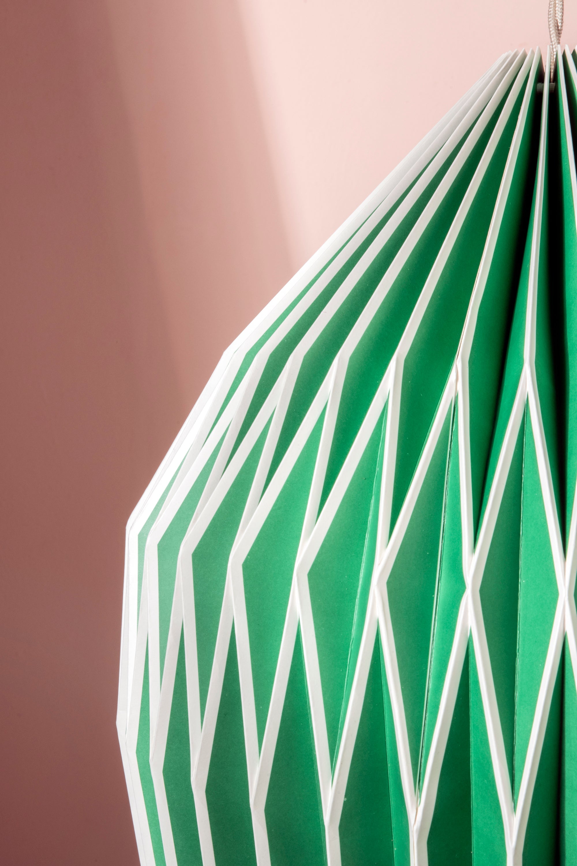 Neon Green Paper Lampshade
