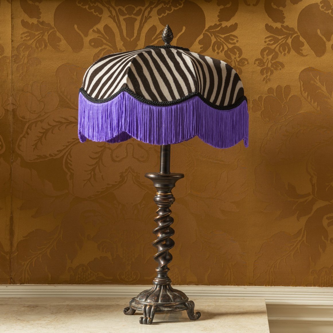 The Purple Zebra Lampshade / Pendant