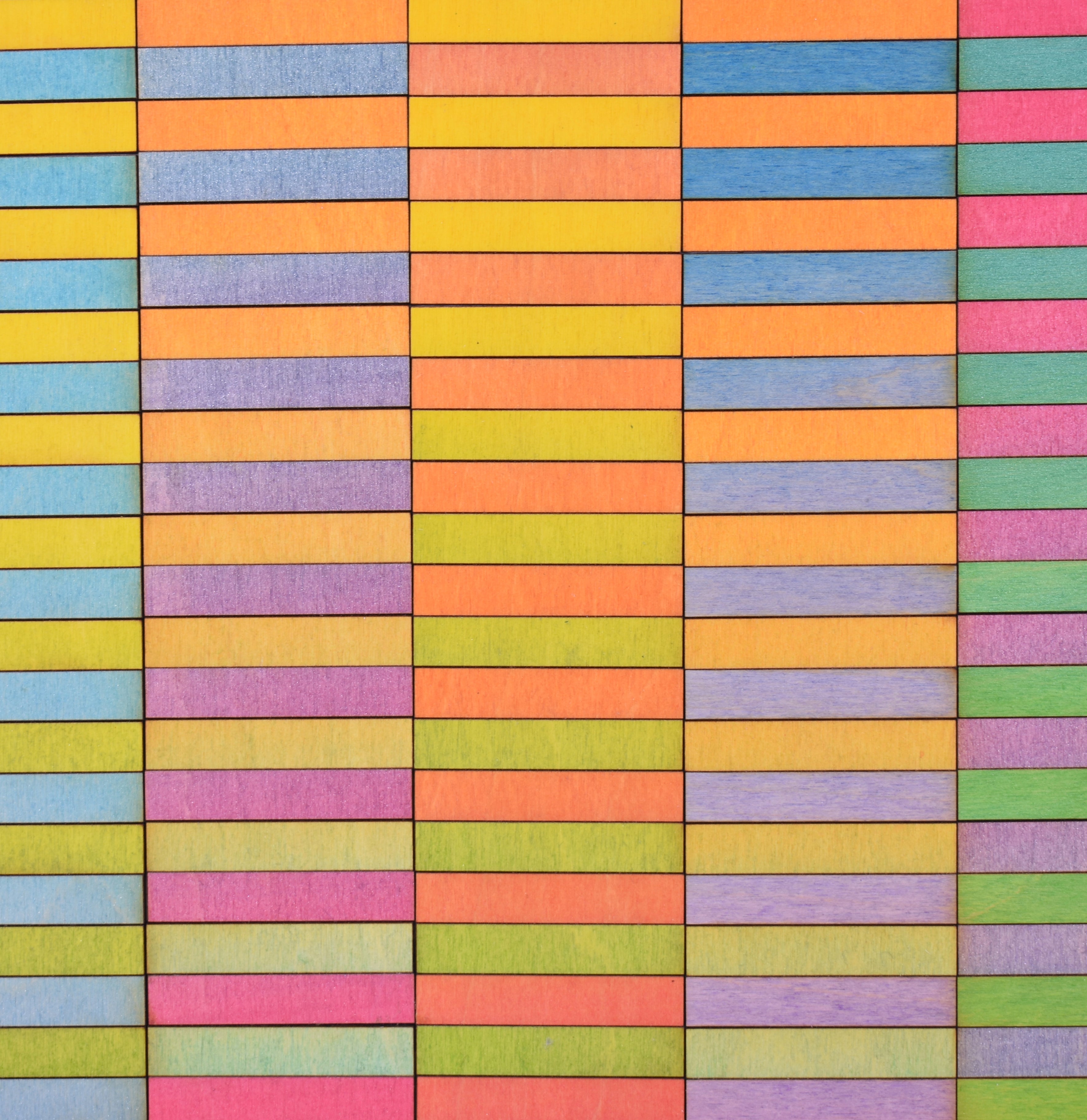 Stripe Blocks Colour Study Painting